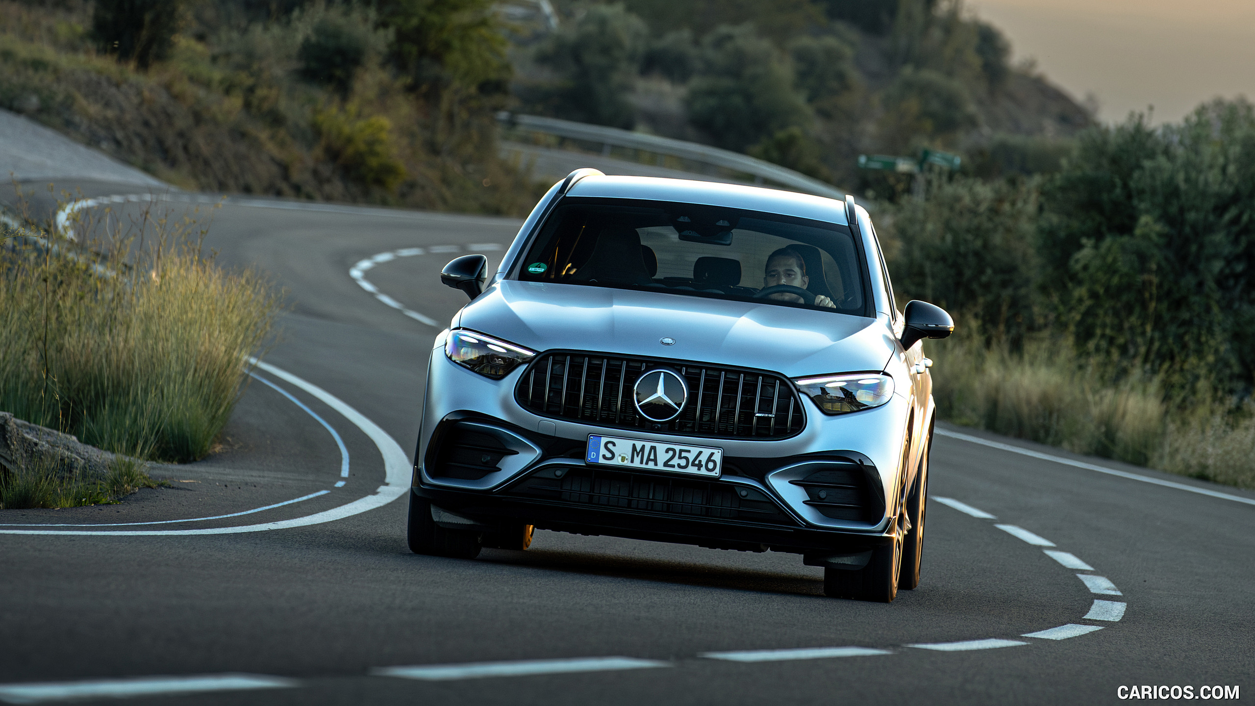 2025 Mercedes-AMG GLC 63 S E PERFORMANCE (Color: High-tech Silver Magno) - Front, #141 of 210