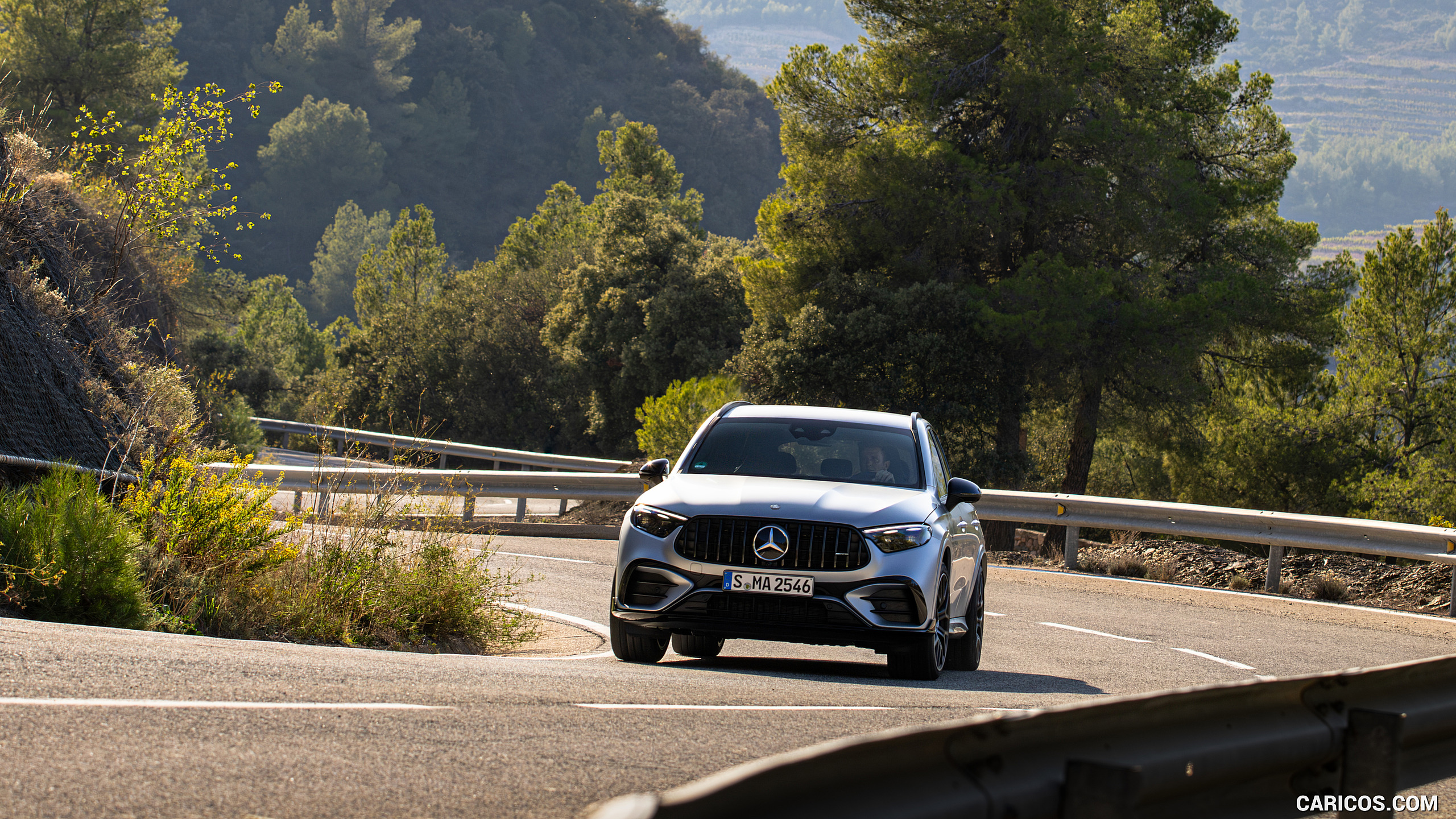 2025 Mercedes-AMG GLC 63 S E PERFORMANCE (Color: High-tech Silver Magno) - Front, #143 of 210