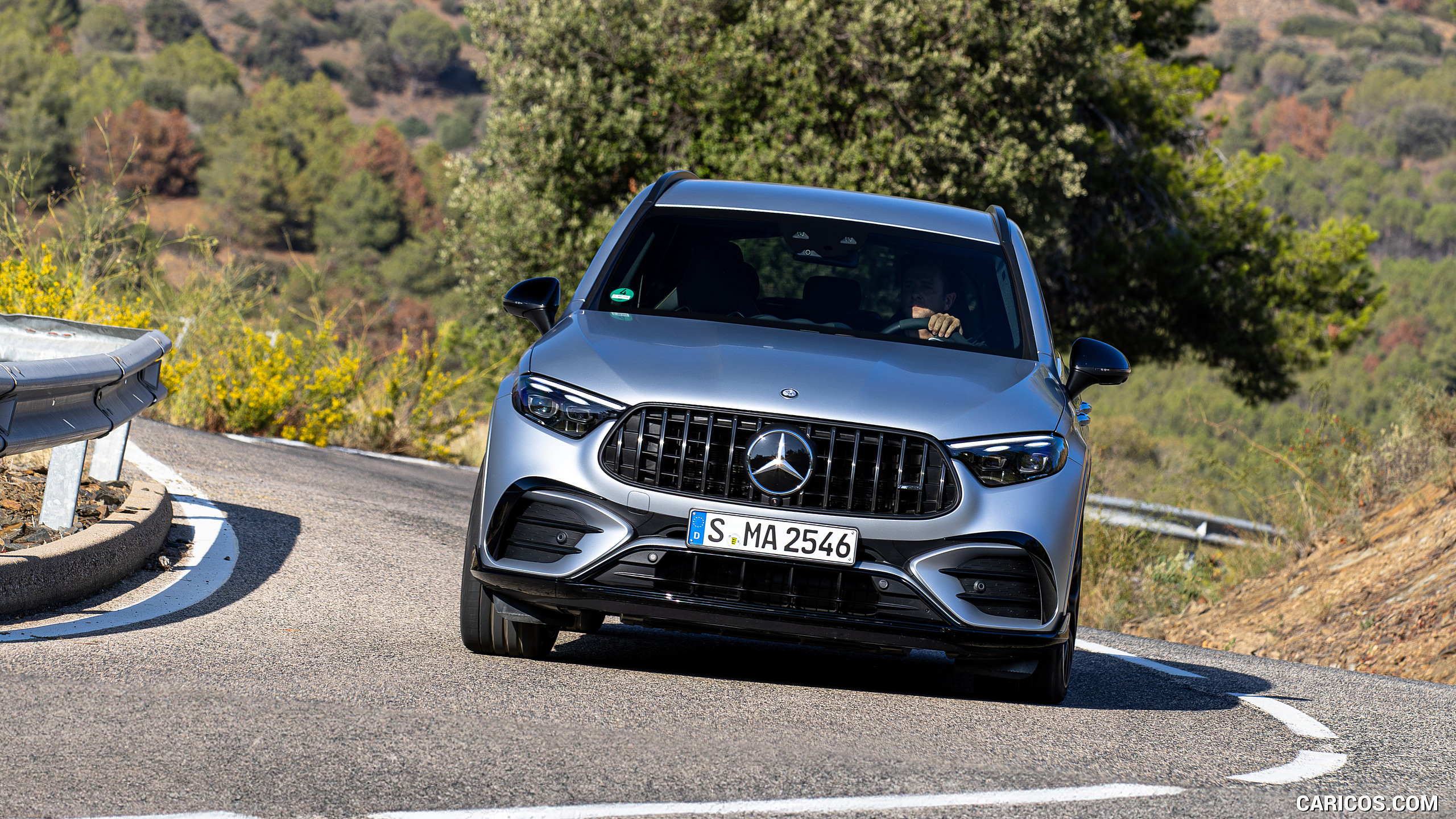 2025 Mercedes-AMG GLC 63 S E PERFORMANCE (Color: High-tech Silver Magno) - Front, #146 of 210