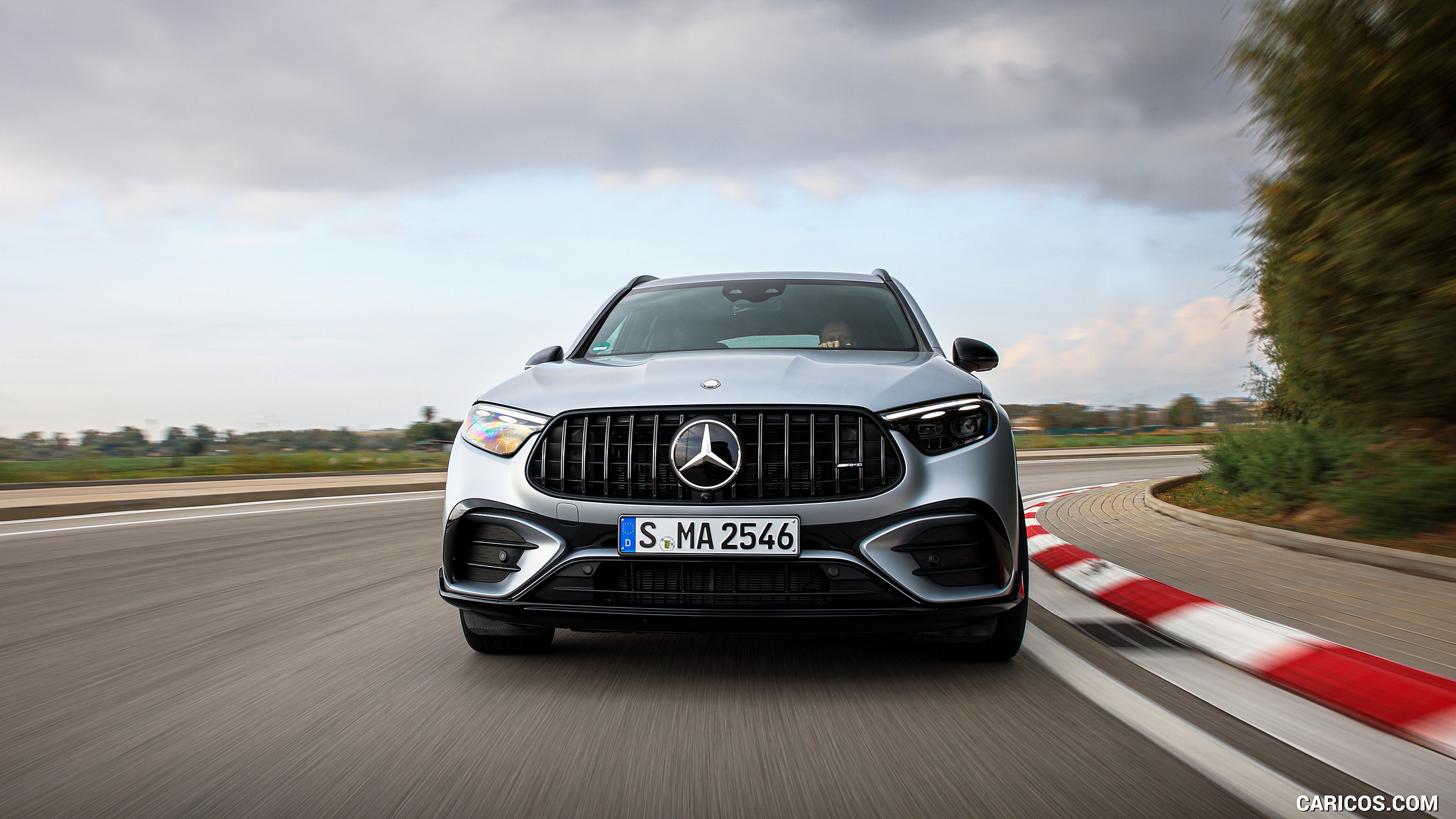 2025 Mercedes-AMG GLC 63 S E PERFORMANCE (Color: High-tech Silver Magno) - Front, #149 of 210