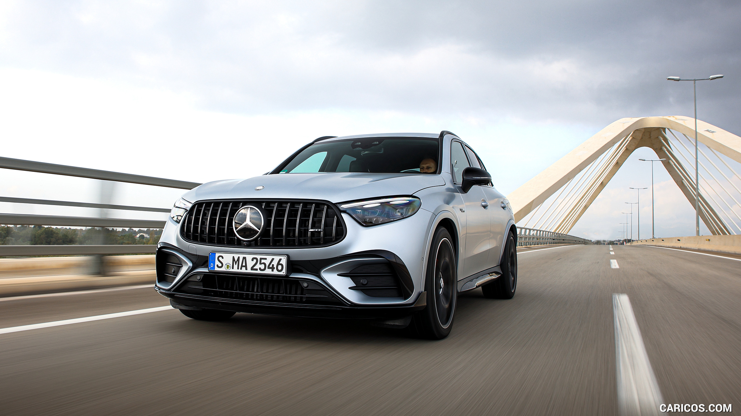2025 Mercedes-AMG GLC 63 S E PERFORMANCE (Color: High-tech Silver Magno) - Front, #151 of 210