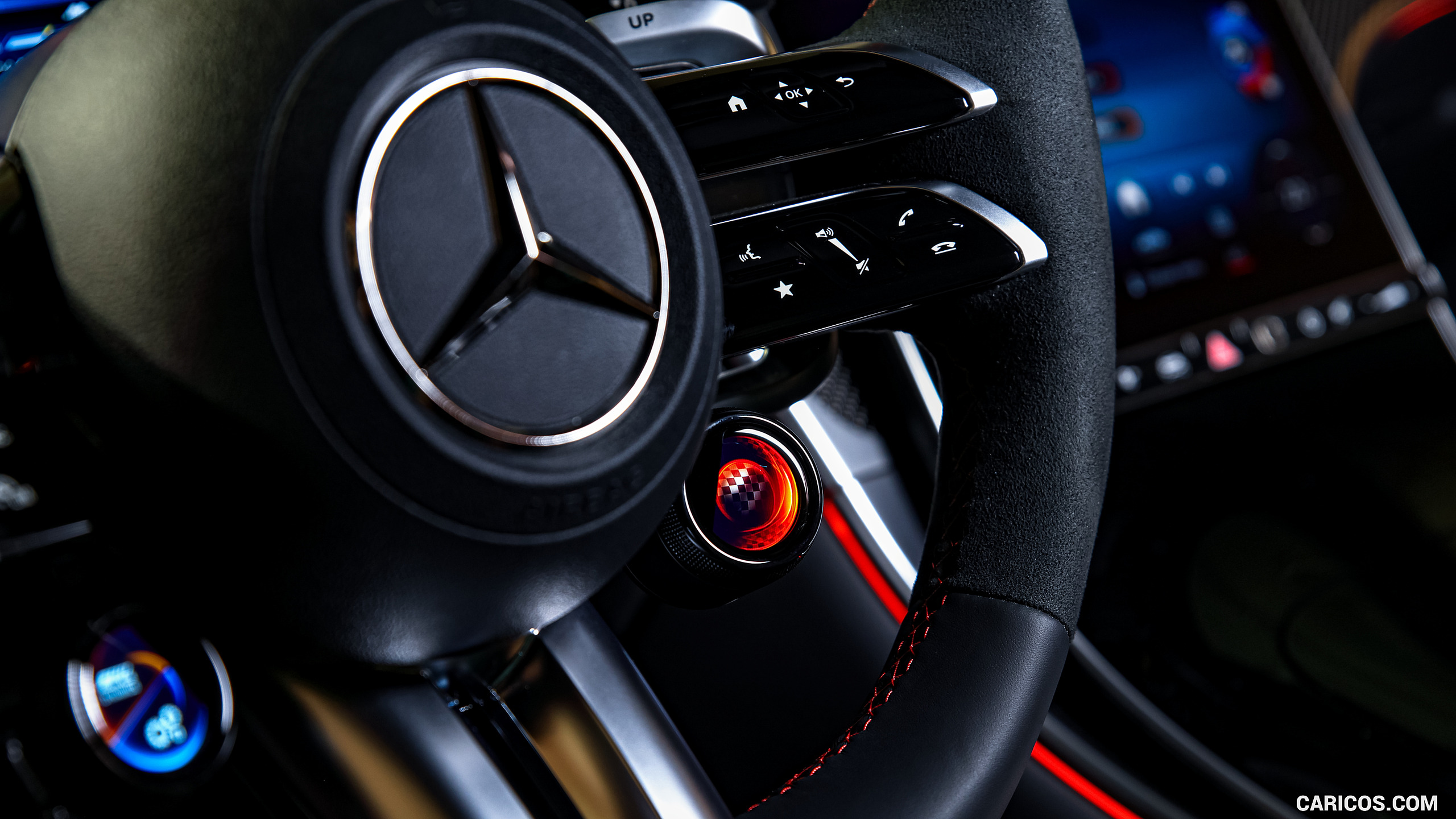 2025 Mercedes-AMG GLC 63 S E PERFORMANCE (Color: High-tech Silver Magno) - Interior, Steering Wheel, #204 of 210