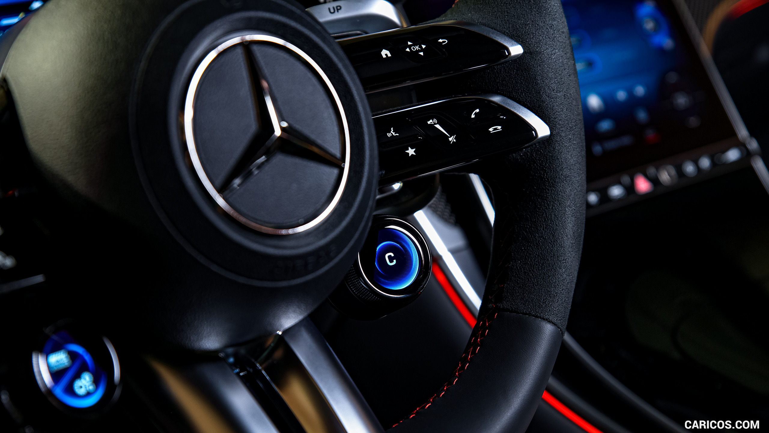 2025 Mercedes-AMG GLC 63 S E PERFORMANCE (Color: High-tech Silver Magno) - Interior, Steering Wheel, #205 of 210