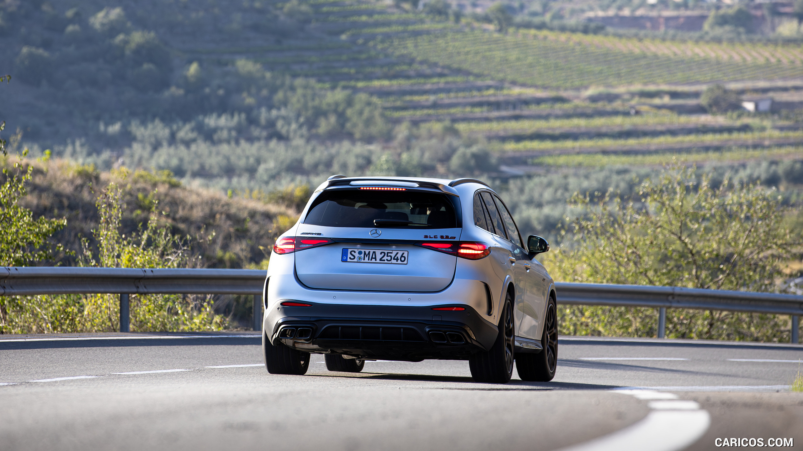 2025 Mercedes-AMG GLC 63 S E PERFORMANCE (Color: High-tech Silver Magno) - Rear, #145 of 210