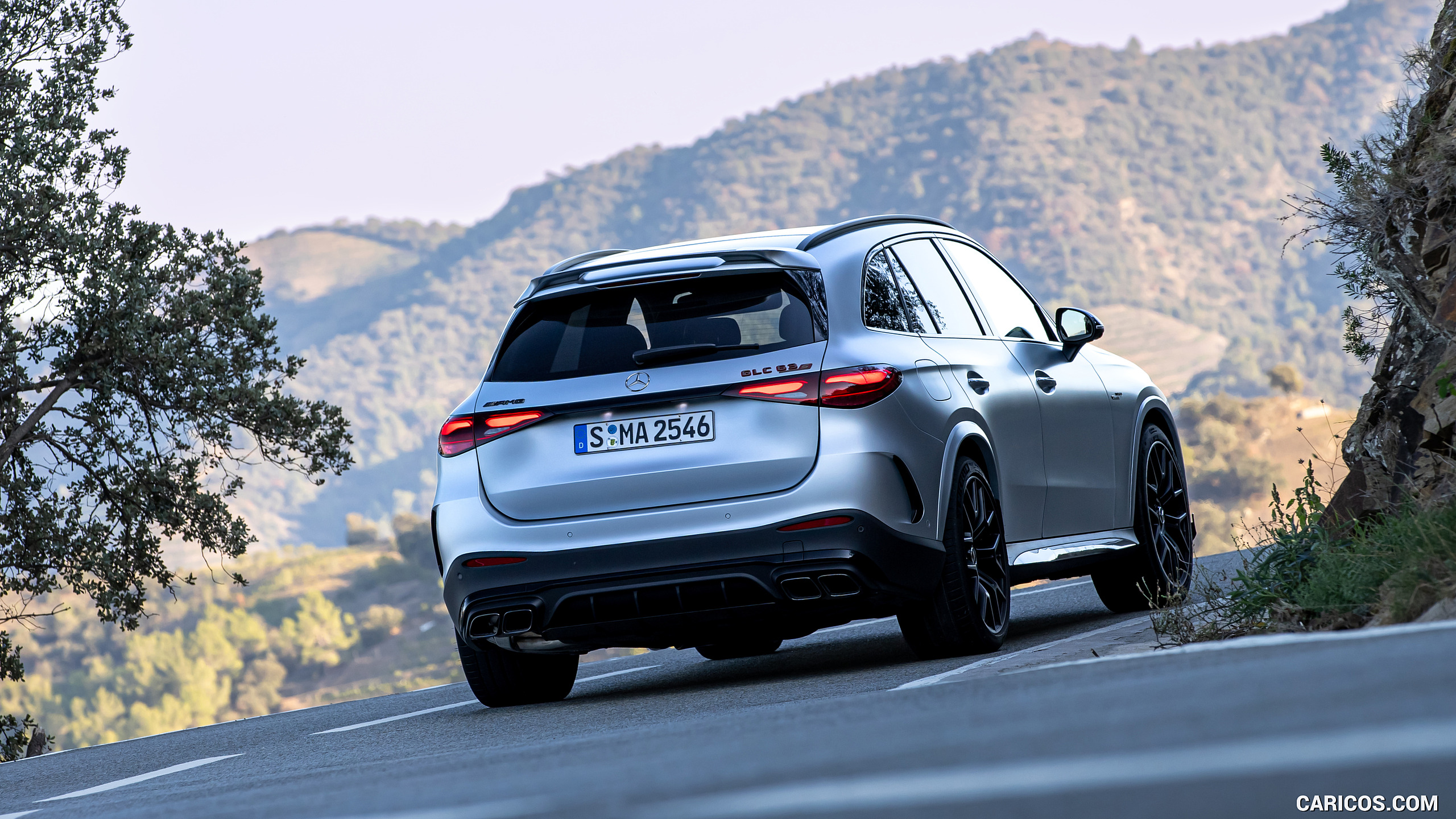 2025 Mercedes-AMG GLC 63 S E PERFORMANCE (Color: High-tech Silver Magno) - Rear, #147 of 210