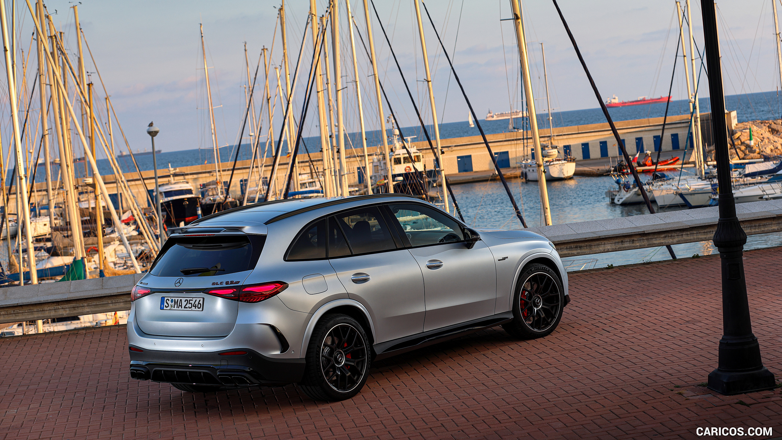 2025 Mercedes-AMG GLC 63 S E PERFORMANCE (Color: High-tech Silver Magno) - Rear Three-Quarter, #164 of 210