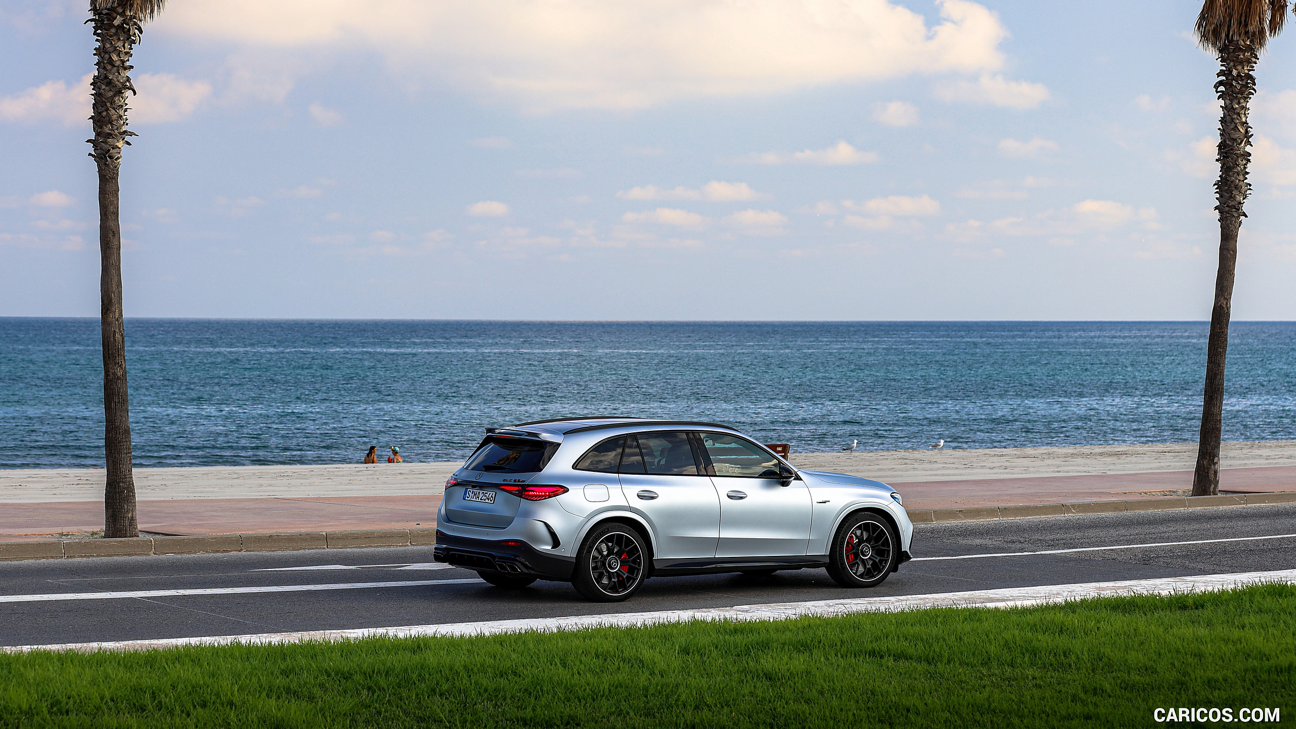 2025 Mercedes-AMG GLC 63 S E PERFORMANCE (Color: High-tech Silver Magno) - Rear Three-Quarter, #172 of 210