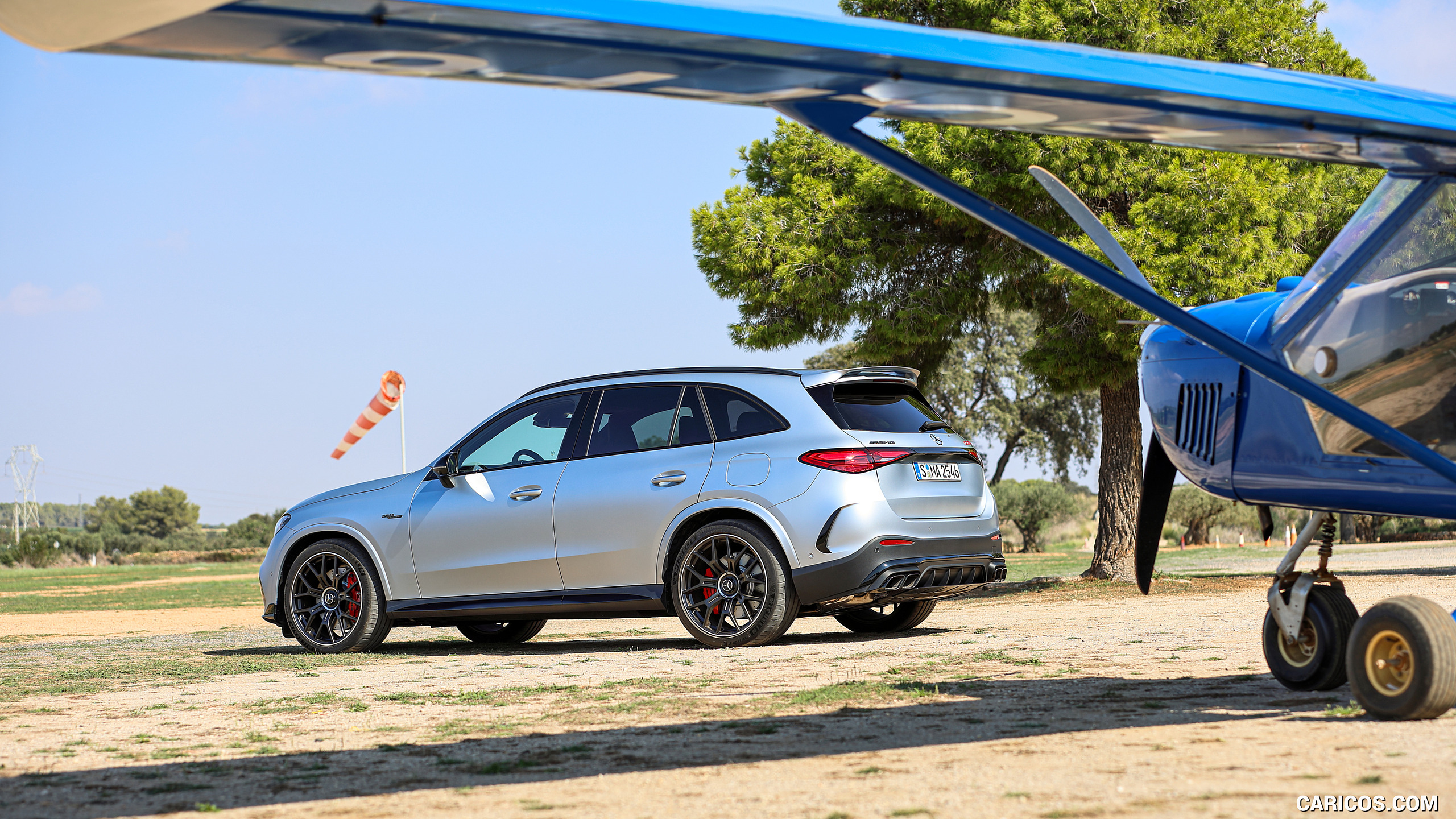 2025 Mercedes-AMG GLC 63 S E PERFORMANCE (Color: High-tech Silver Magno) - Rear Three-Quarter, #186 of 210