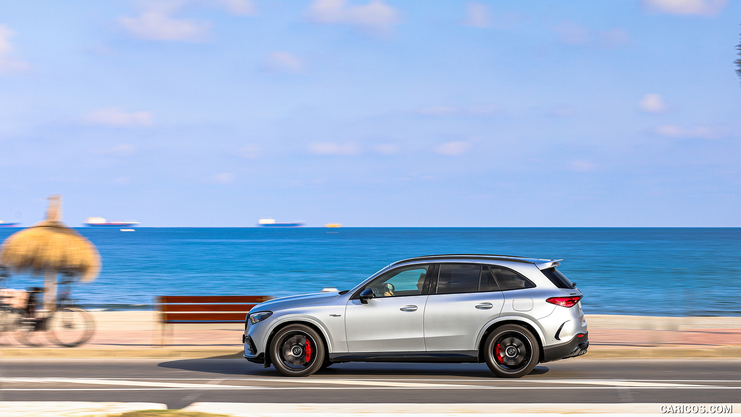 2025 Mercedes-AMG GLC 63 S E PERFORMANCE (Color: High-tech Silver Magno) - Side, #153 of 210