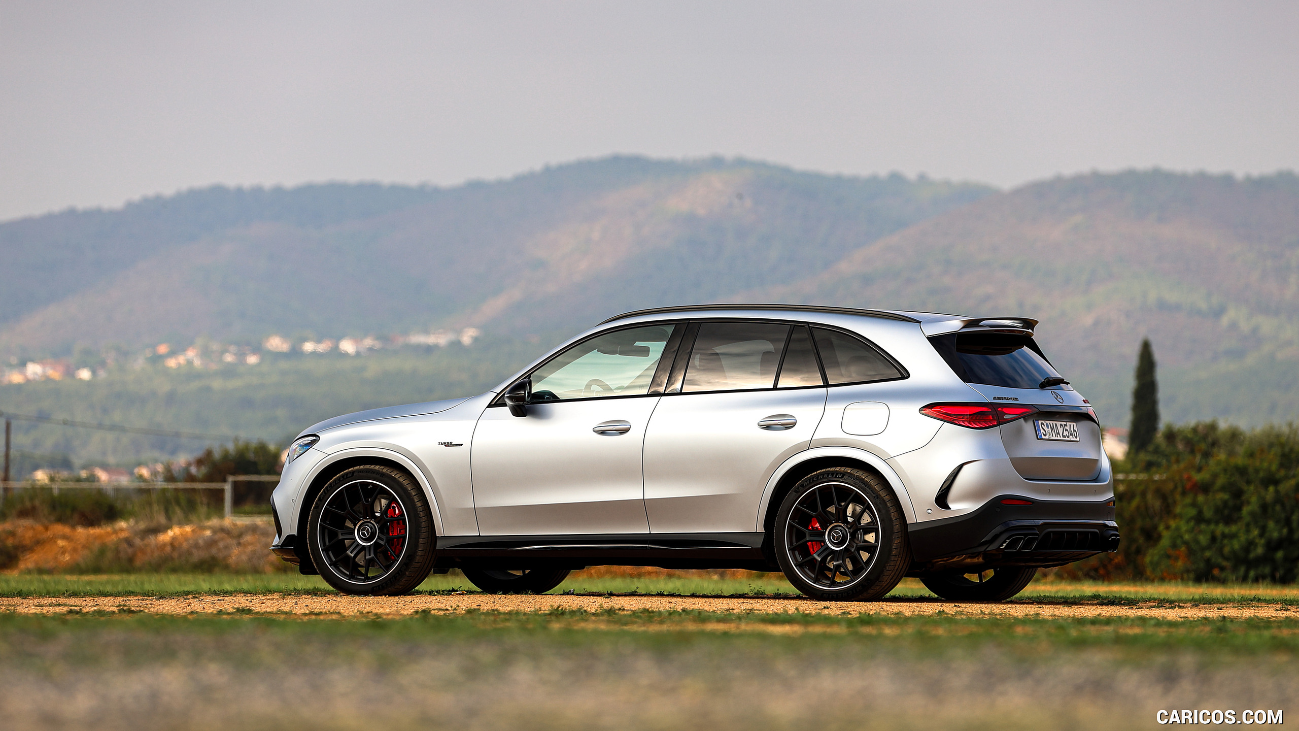 2025 Mercedes-AMG GLC 63 S E PERFORMANCE (Color: High-tech Silver Magno) - Side, #178 of 210