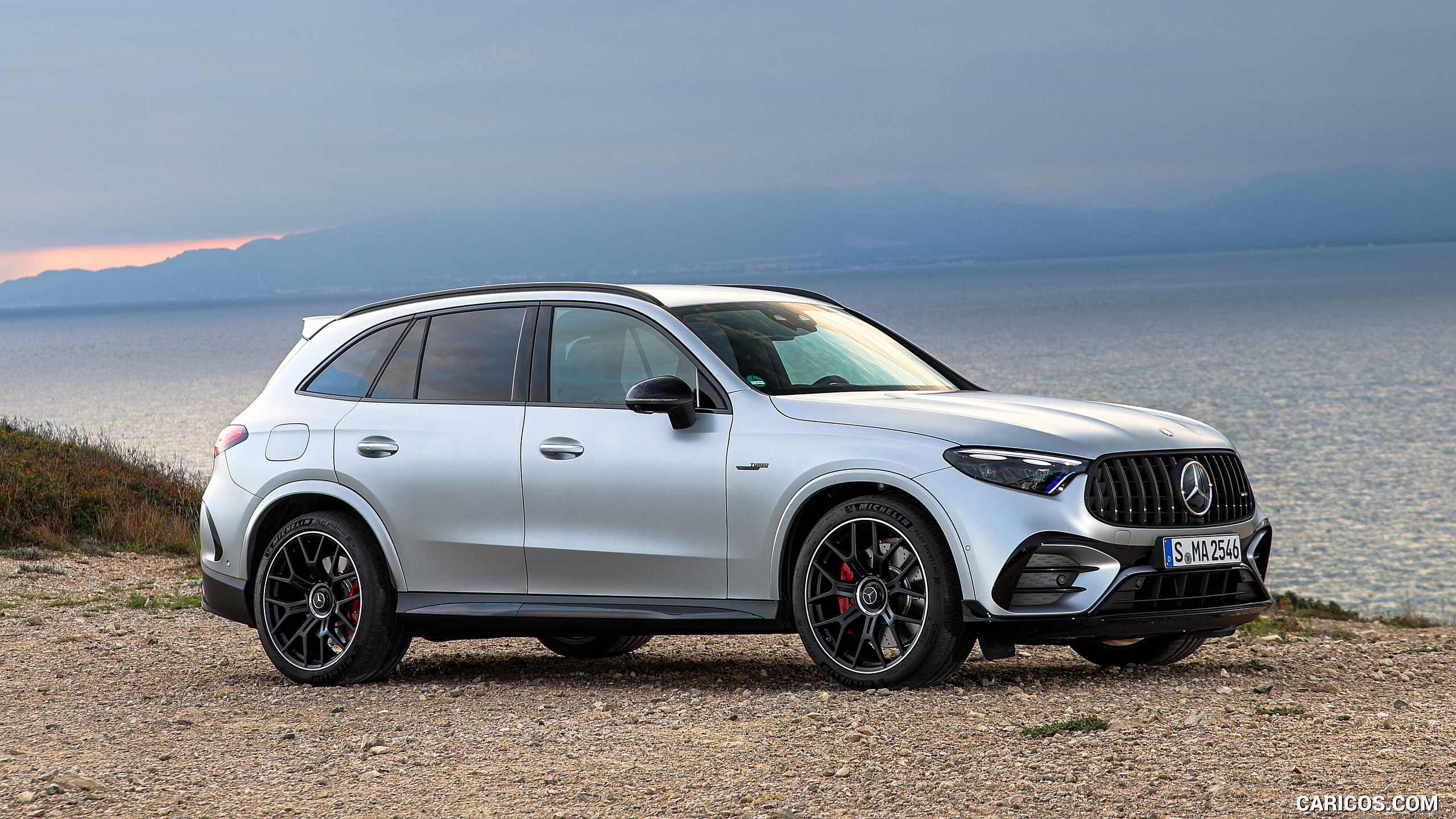 2025 Mercedes-AMG GLC 63 S E PERFORMANCE (Color: High-tech Silver Magno) - Side, #180 of 210