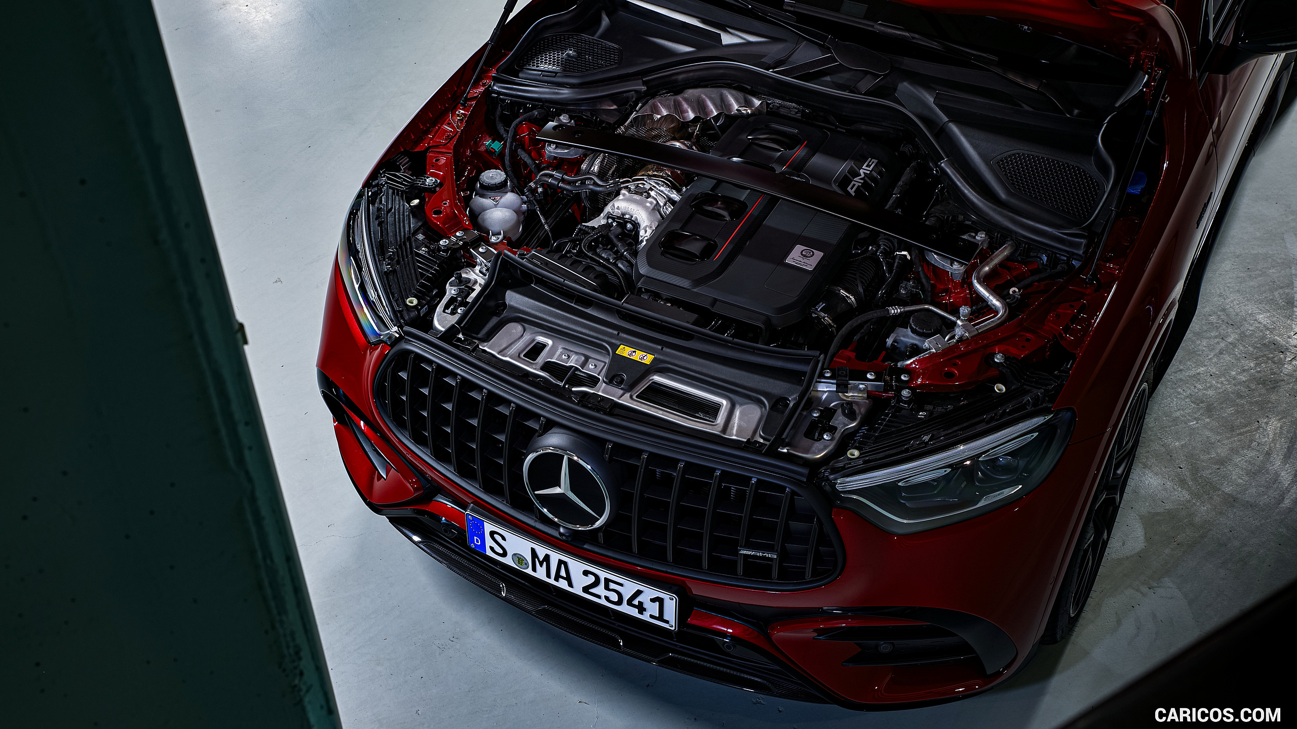 2025 Mercedes-AMG GLC 63 S E PERFORMANCE (Color: Patagonia Red Metallic) - Engine, #133 of 210