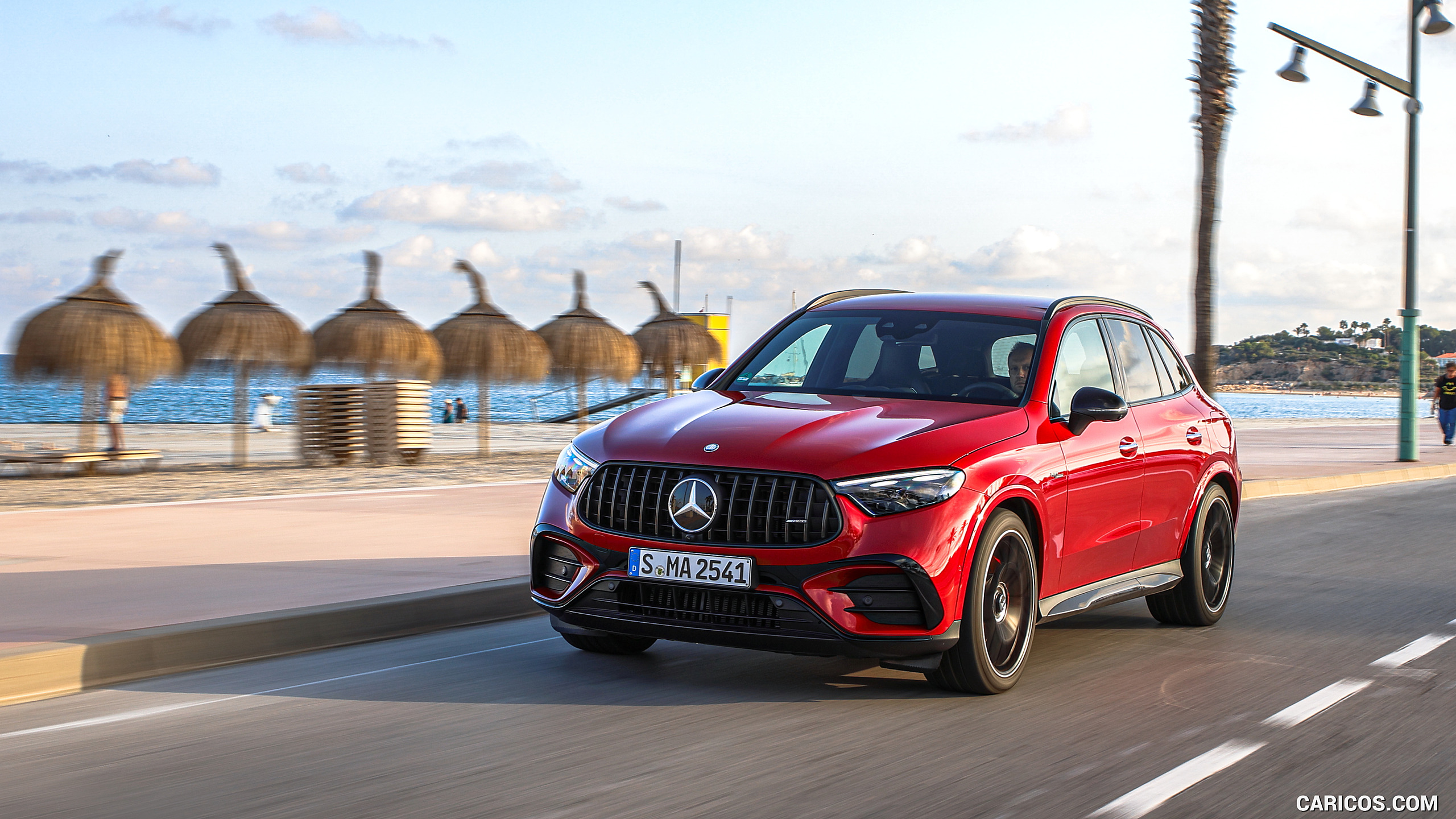 2025 Mercedes-AMG GLC 63 S E PERFORMANCE (Color: Patagonia Red Metallic) - Front Three-Quarter, #87 of 210