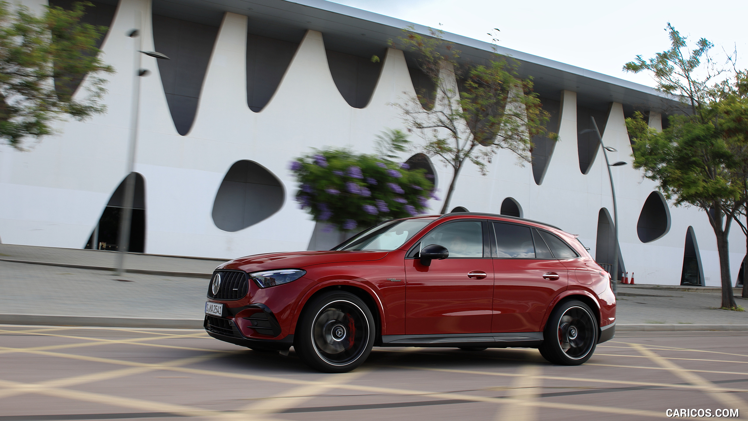 2025 Mercedes-AMG GLC 63 S E PERFORMANCE (Color: Patagonia Red Metallic) - Front Three-Quarter, #93 of 210
