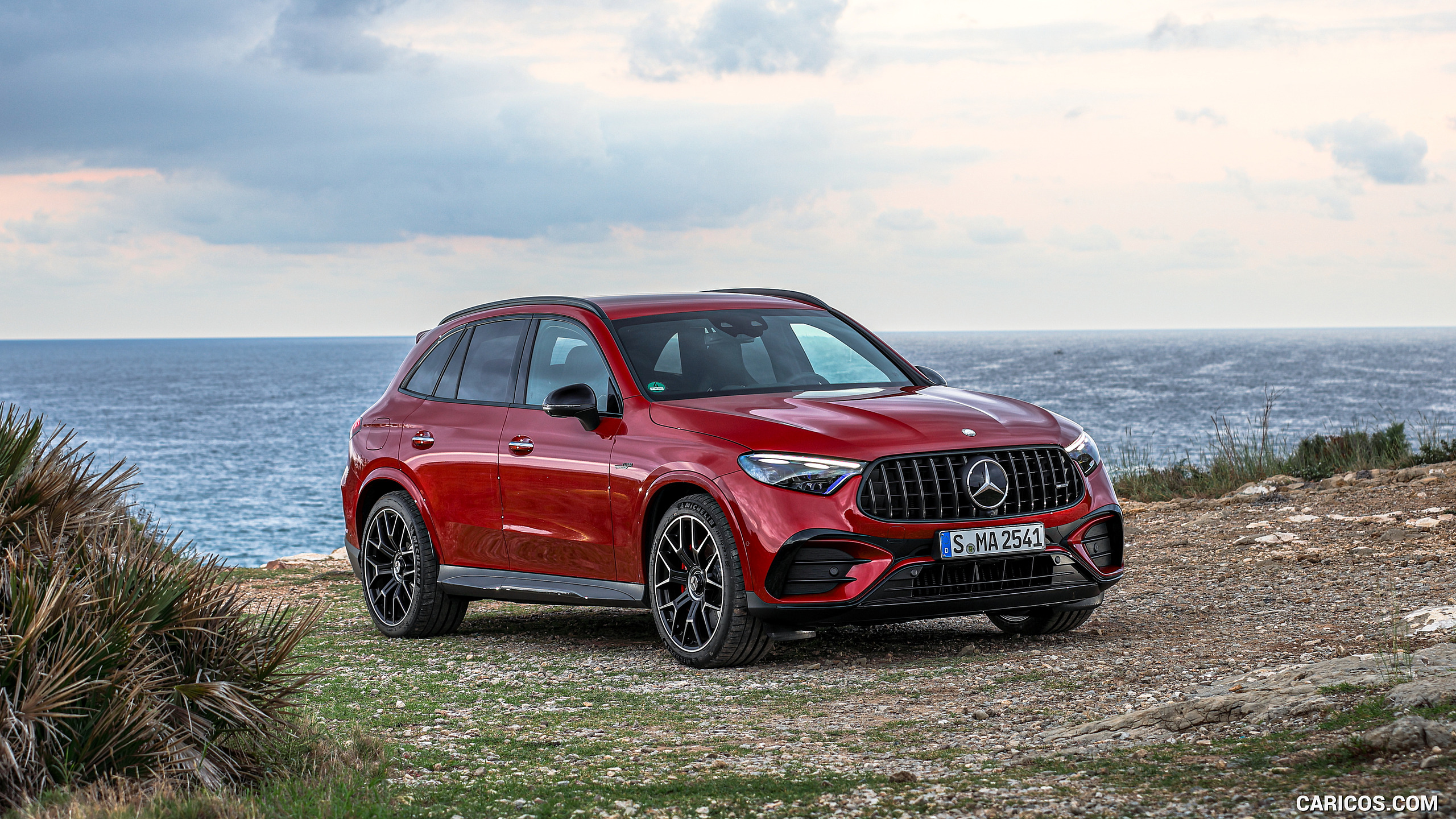 2025 Mercedes-AMG GLC 63 S E PERFORMANCE (Color: Patagonia Red Metallic) - Front Three-Quarter, #98 of 210