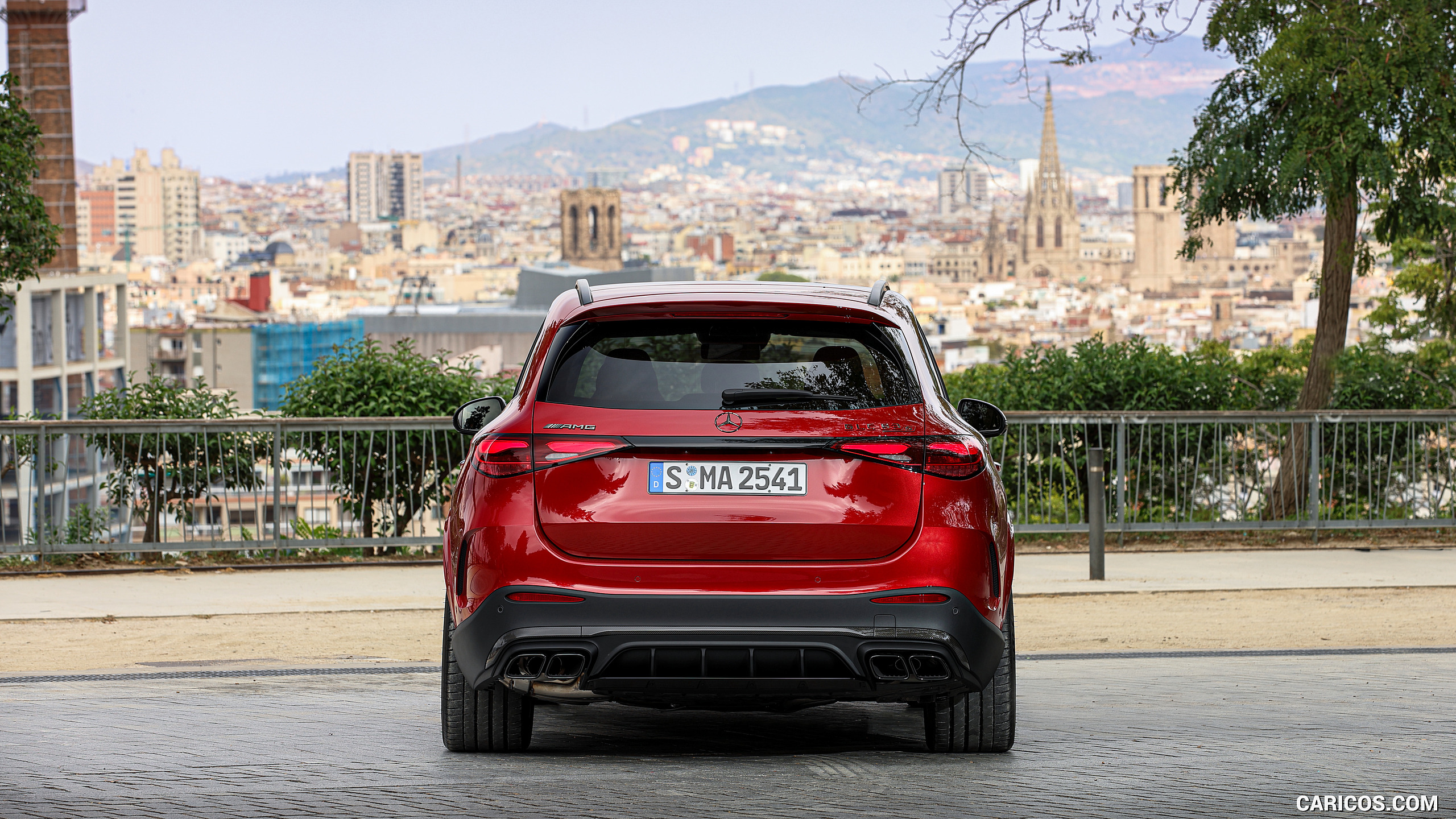 2025 Mercedes-AMG GLC 63 S E PERFORMANCE (Color: Patagonia Red Metallic) - Rear, #103 of 210
