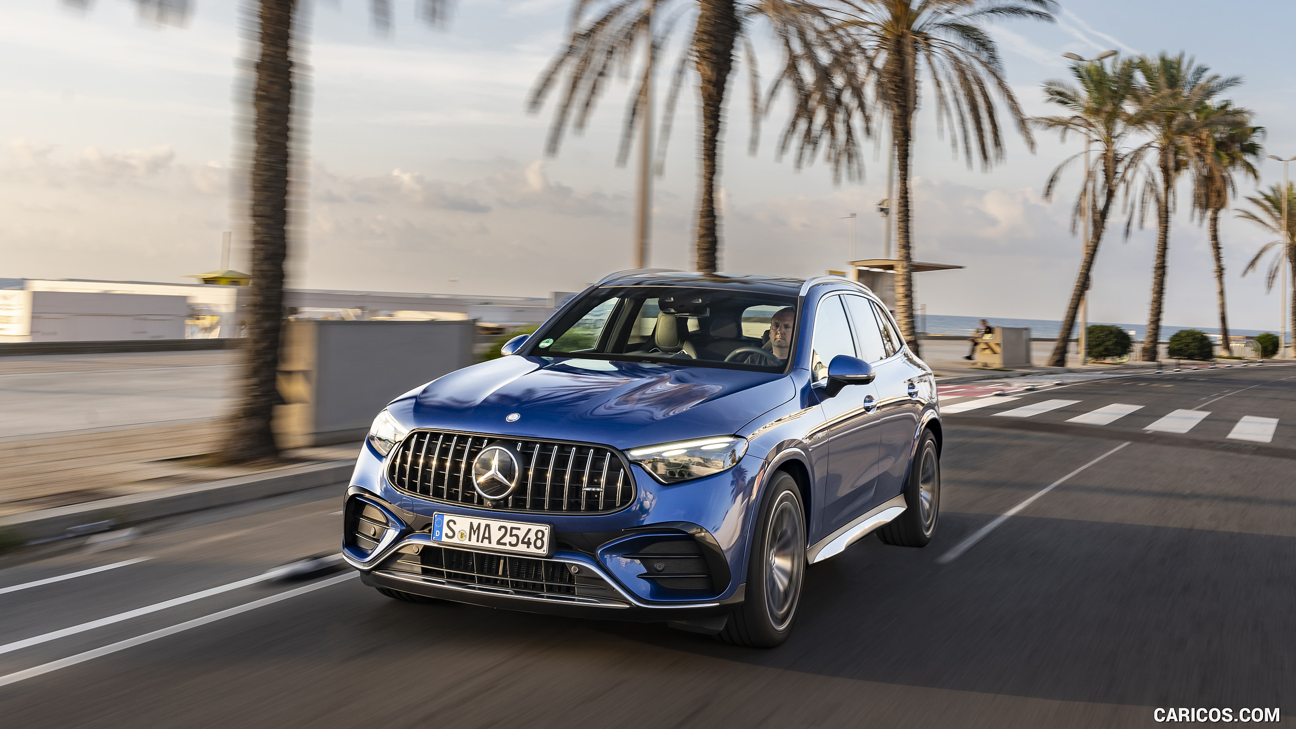 2025 Mercedes-AMG GLC 63 S E PERFORMANCE (Color: Spectral Blue Metallic) - Front, #9 of 210