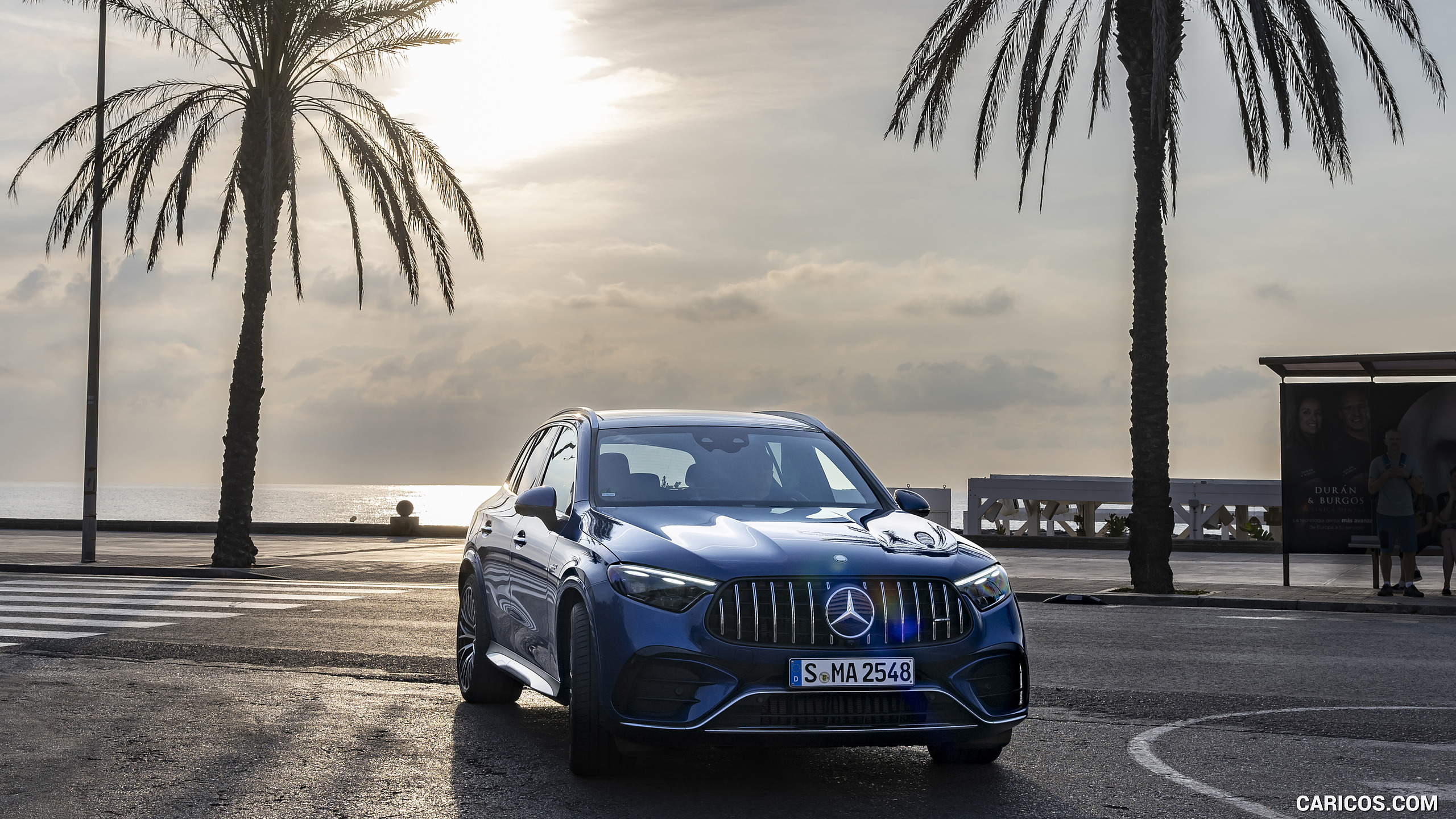 2025 Mercedes-AMG GLC 63 S E PERFORMANCE (Color: Spectral Blue Metallic) - Front Three-Quarter, #18 of 210