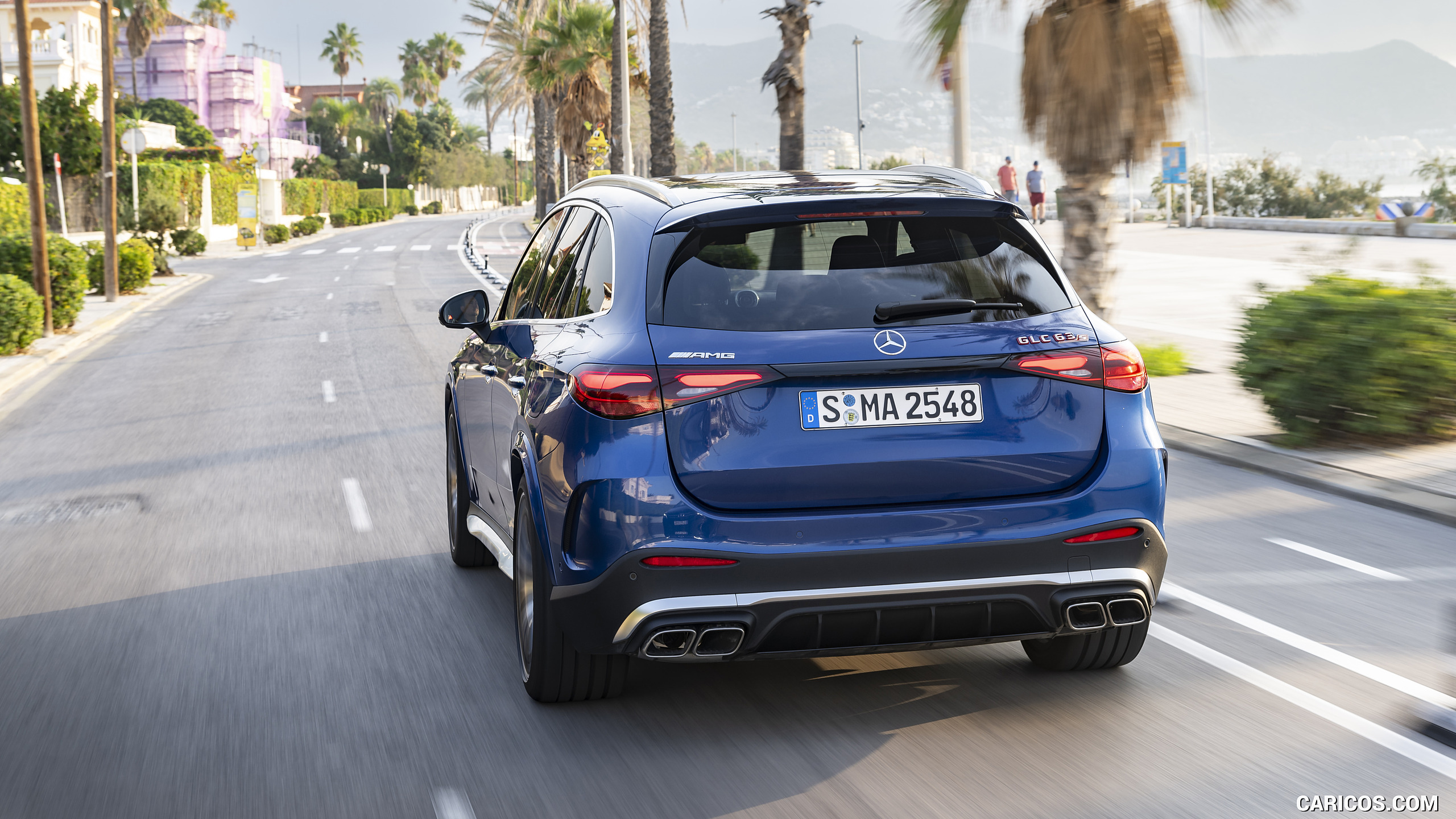 2025 Mercedes-AMG GLC 63 S E PERFORMANCE (Color: Spectral Blue Metallic) - Rear, #11 of 210