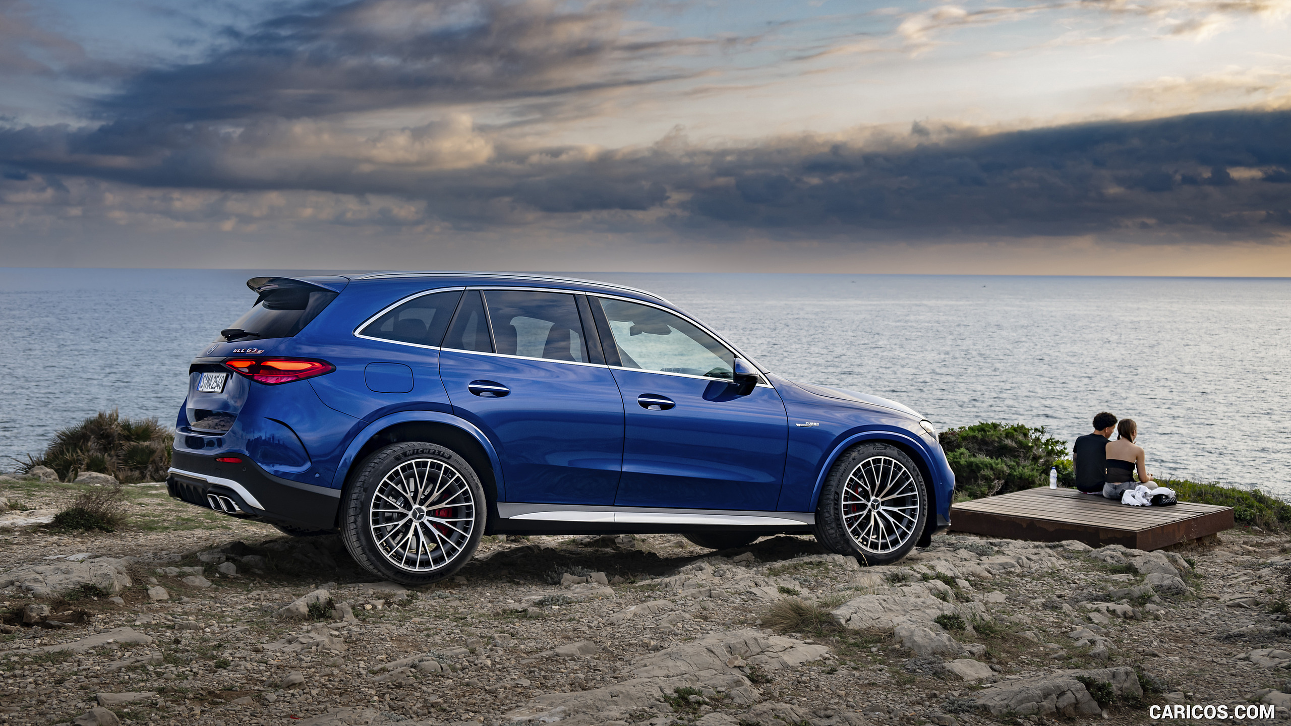 2025 Mercedes-AMG GLC 63 S E PERFORMANCE (Color: Spectral Blue Metallic) - Rear Three-Quarter, #57 of 210