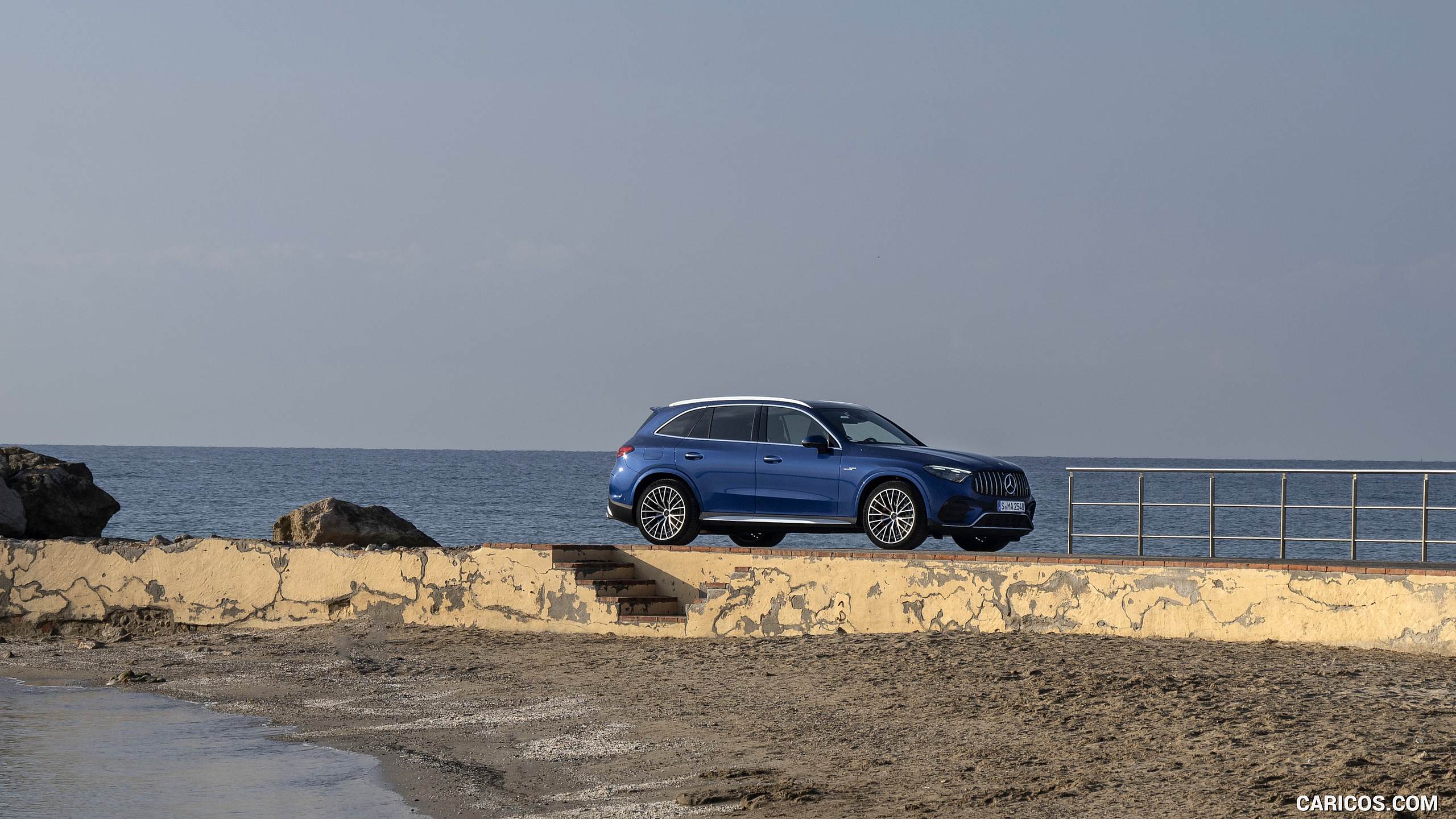 2025 Mercedes-AMG GLC 63 S E PERFORMANCE (Color: Spectral Blue Metallic) - Side, #41 of 210