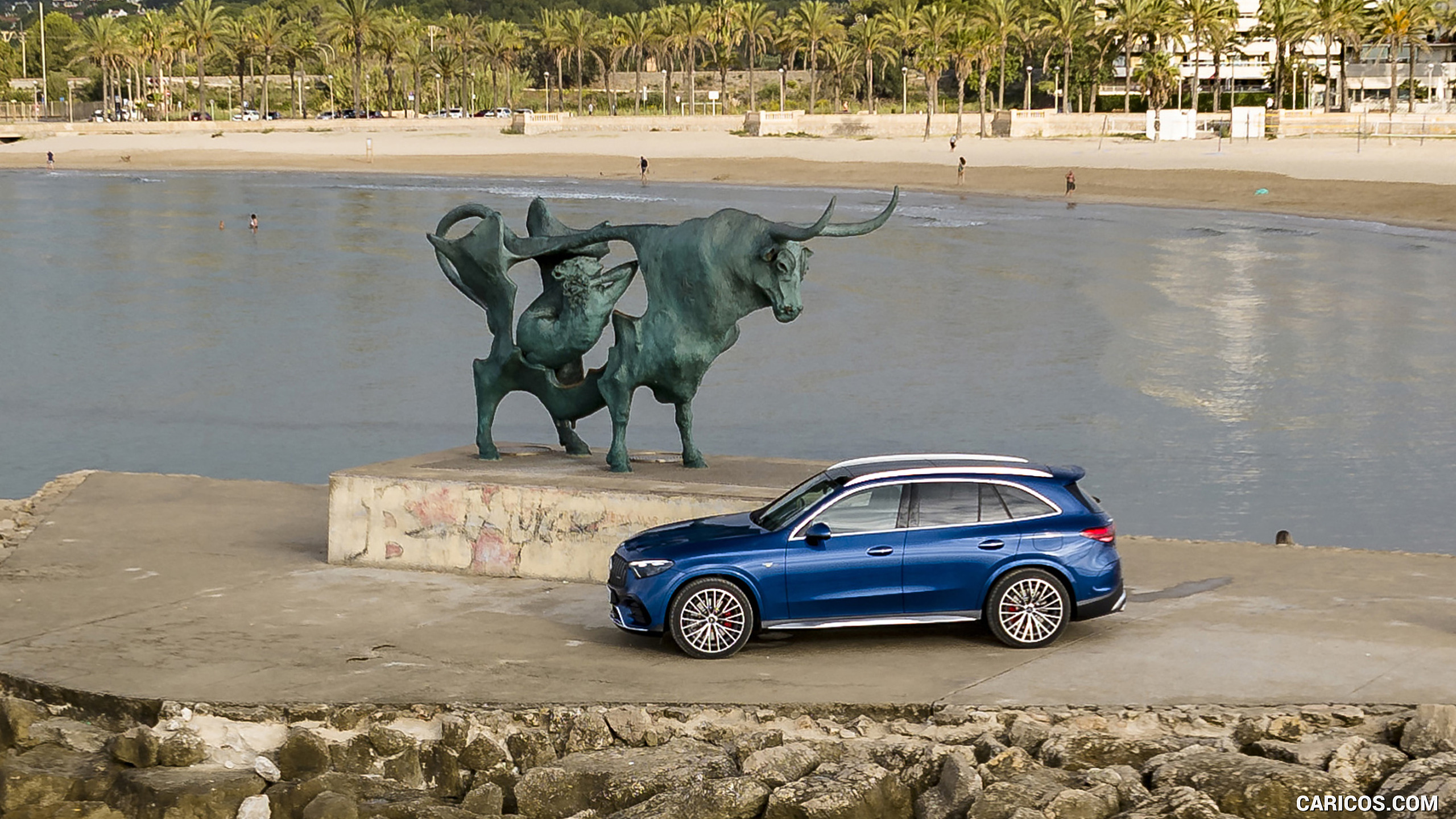 2025 Mercedes-AMG GLC 63 S E PERFORMANCE (Color: Spectral Blue Metallic) - Side, #42 of 210