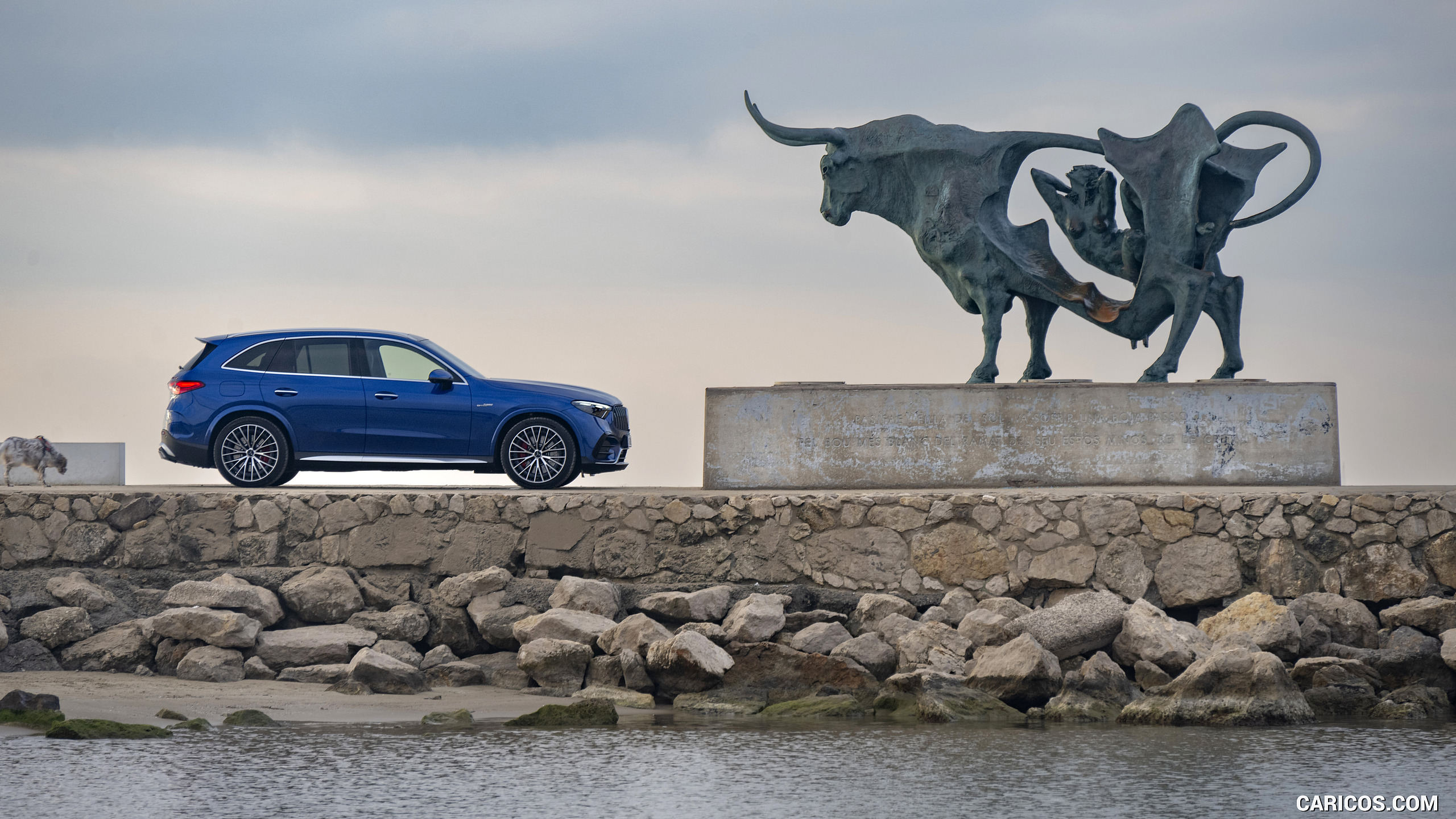 2025 Mercedes-AMG GLC 63 S E PERFORMANCE (Color: Spectral Blue Metallic) - Side, #45 of 210