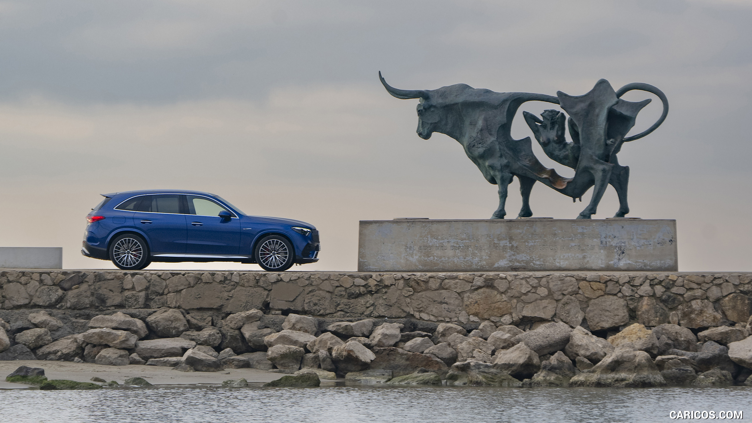 2025 Mercedes-AMG GLC 63 S E PERFORMANCE (Color: Spectral Blue Metallic) - Side, #46 of 210