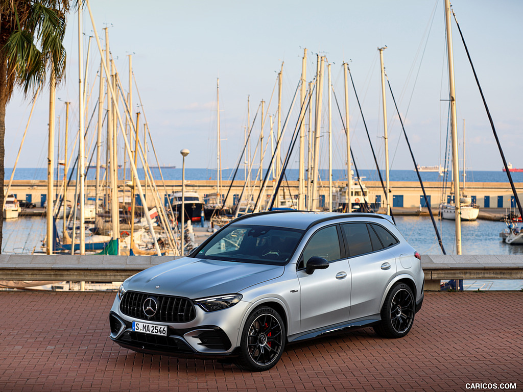 2025 Mercedes-AMG GLC 63 S E PERFORMANCE (Color: High-tech Silver Magno) - Front Three-Quarter