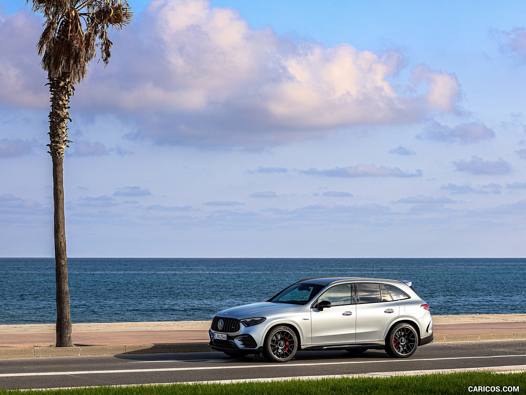 2025 Mercedes-AMG GLC 63 S E PERFORMANCE (Color: High-tech Silver Magno) - Front Three-Quarter