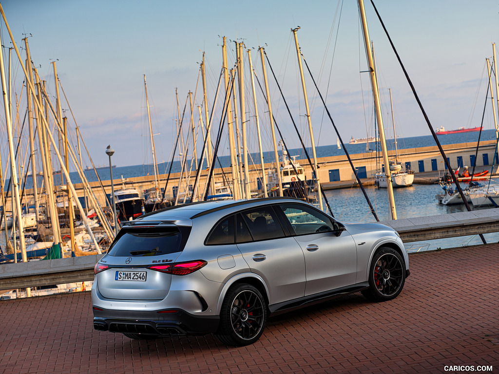 2025 Mercedes-AMG GLC 63 S E PERFORMANCE (Color: High-tech Silver Magno) - Rear Three-Quarter