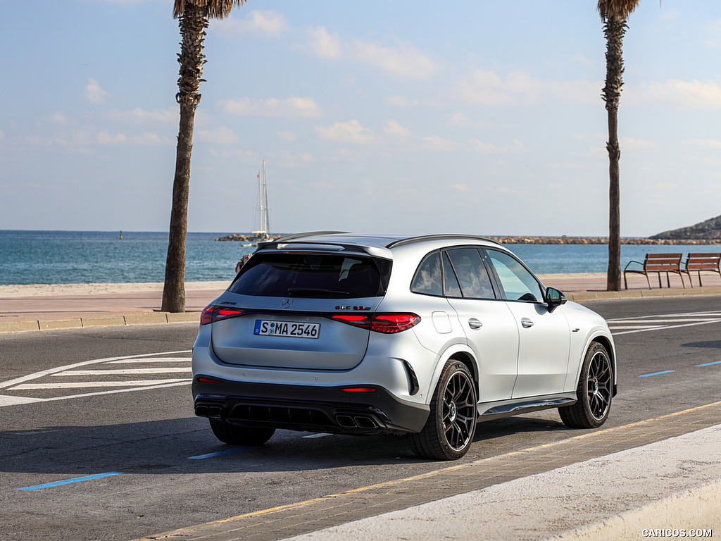 2025 Mercedes-AMG GLC 63 S E PERFORMANCE (Color: High-tech Silver Magno) - Rear Three-Quarter