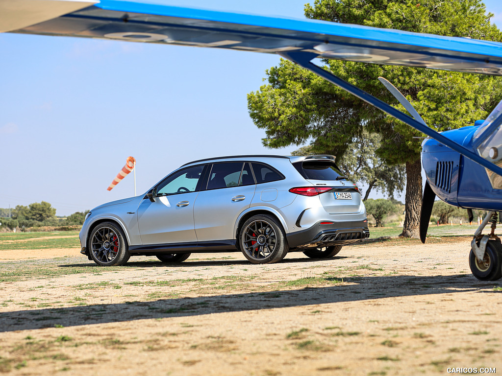 2025 Mercedes-AMG GLC 63 S E PERFORMANCE (Color: High-tech Silver Magno) - Rear Three-Quarter