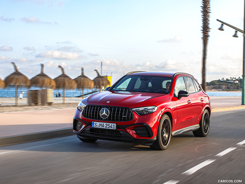 2025 Mercedes-AMG GLC 63 S E PERFORMANCE (Color: Patagonia Red Metallic) - Front Three-Quarter