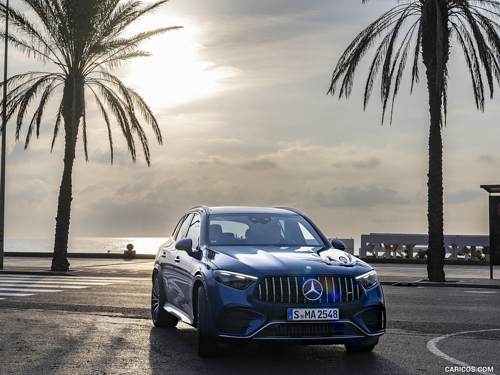 2025 Mercedes-AMG GLC 63 S E PERFORMANCE (Color: Spectral Blue Metallic) - Front Three-Quarter