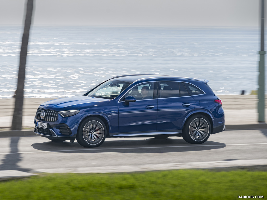 2025 Mercedes-AMG GLC 63 S E PERFORMANCE (Color: Spectral Blue Metallic) - Front Three-Quarter