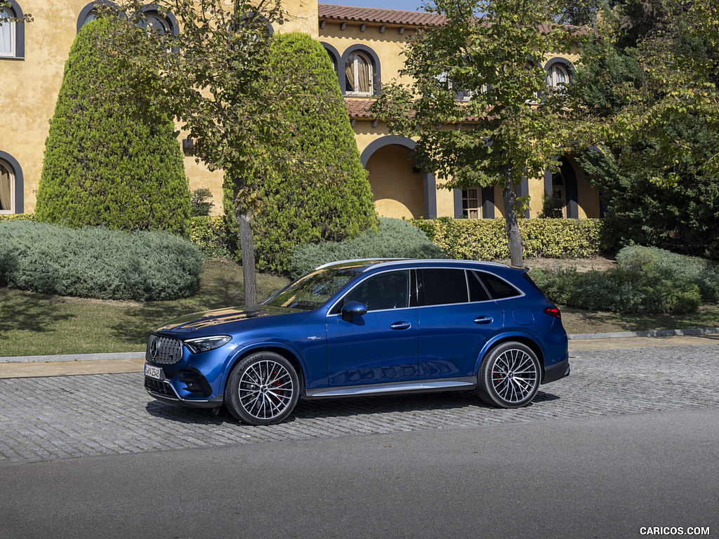 2025 Mercedes-AMG GLC 63 S E PERFORMANCE (Color: Spectral Blue Metallic) - Front Three-Quarter