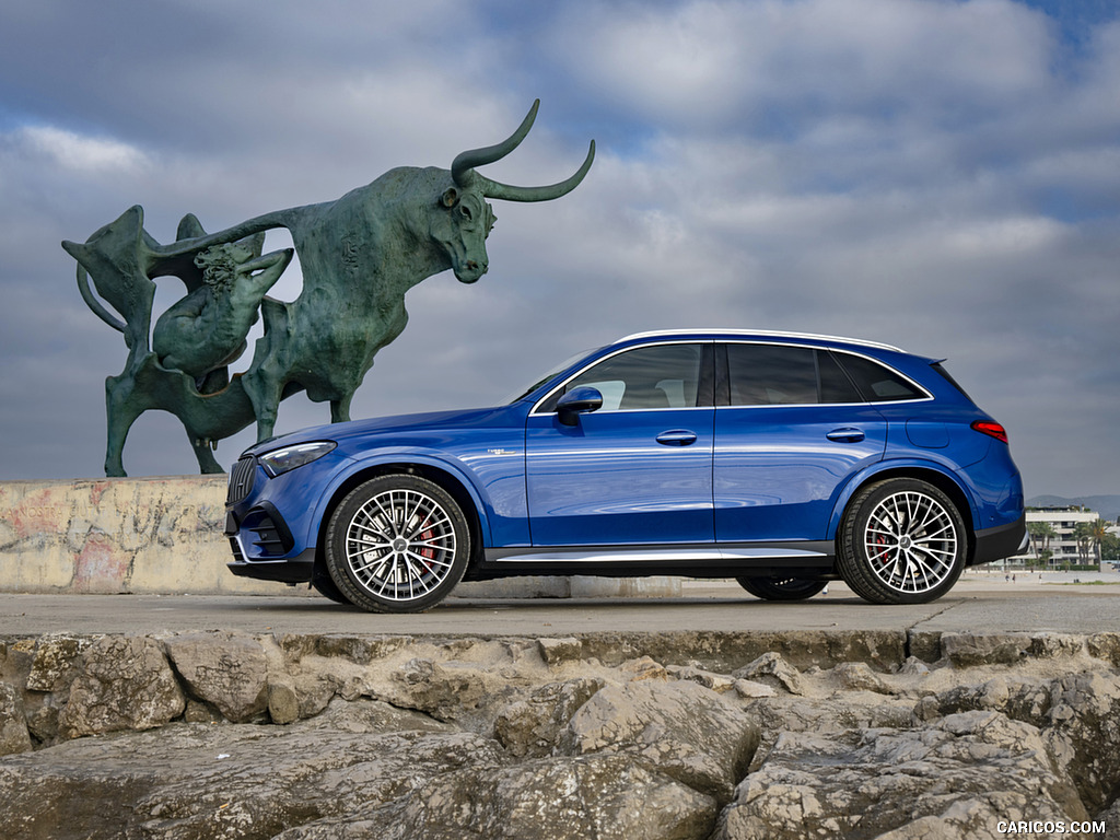 2025 Mercedes-AMG GLC 63 S E PERFORMANCE (Color: Spectral Blue Metallic) - Side