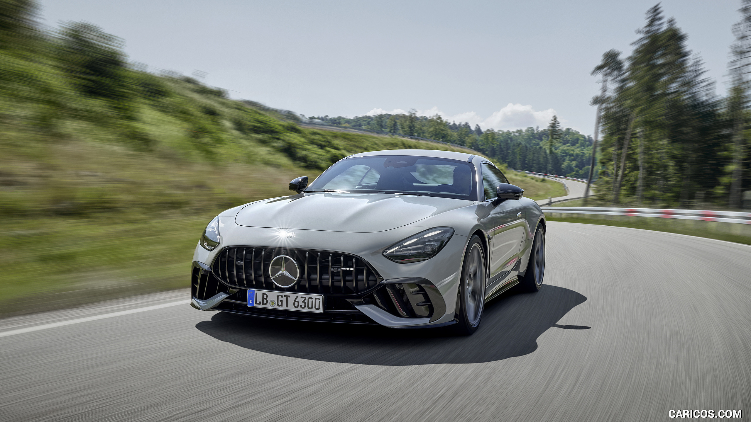 2025 Mercedes-AMG GT 63 PRO 4MATIC+ (Color: MANUFAKTUR Alpine Gray Solid) - Front, #3 of 44