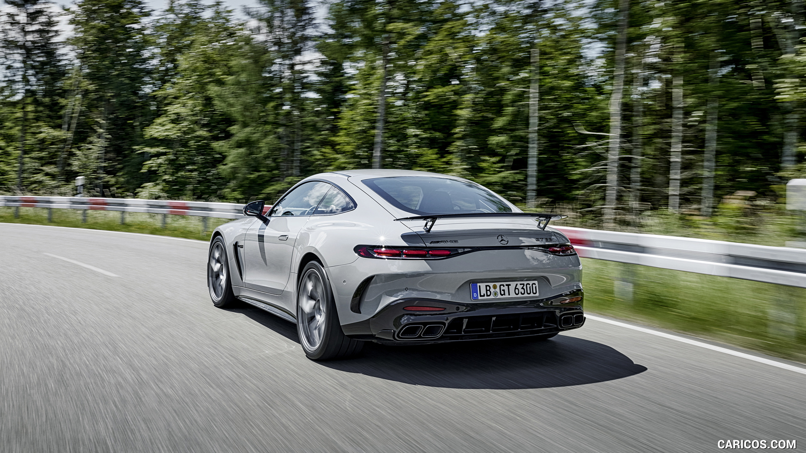 2025 Mercedes-AMG GT 63 PRO 4MATIC+ (Color: MANUFAKTUR Alpine Gray Solid) - Rear, #6 of 44