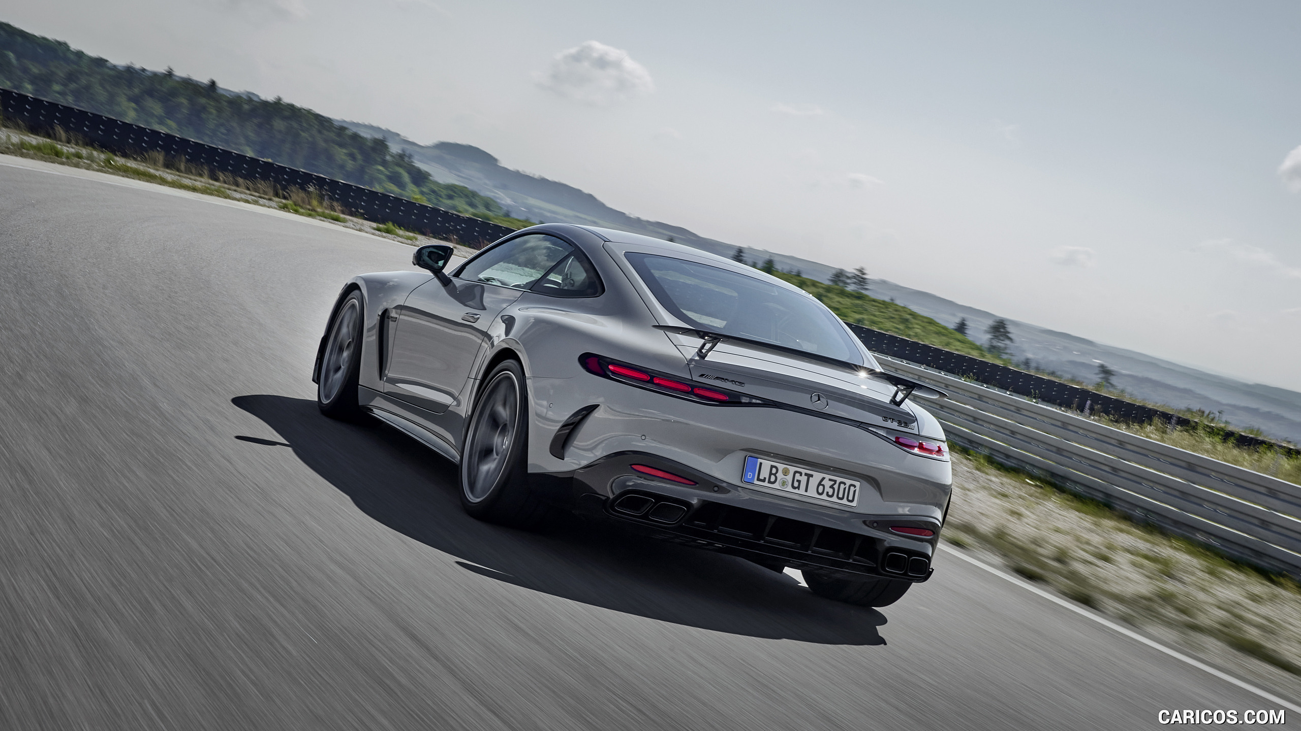 2025 Mercedes-AMG GT 63 PRO 4MATIC+ (Color: MANUFAKTUR Alpine Gray Solid) - Rear, #12 of 44