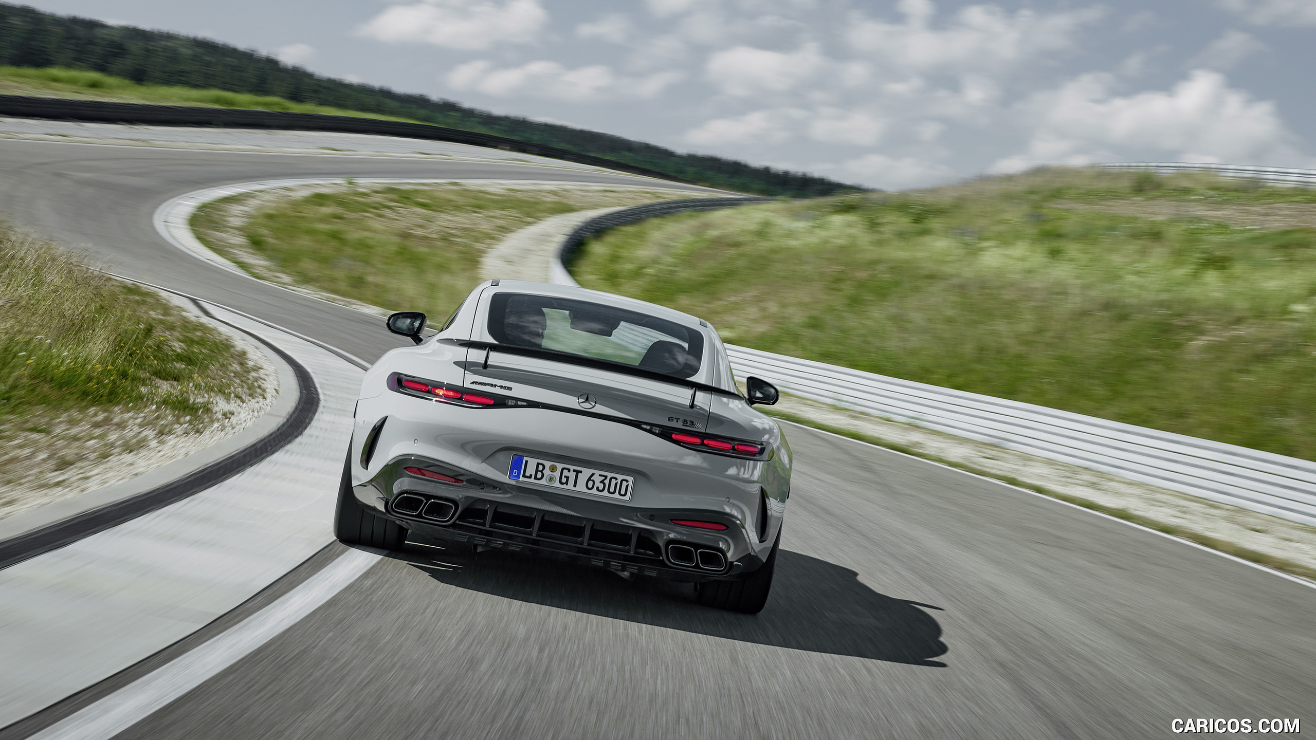 2025 Mercedes-AMG GT 63 PRO 4MATIC+ (Color: MANUFAKTUR Alpine Gray Solid) - Rear, #13 of 44