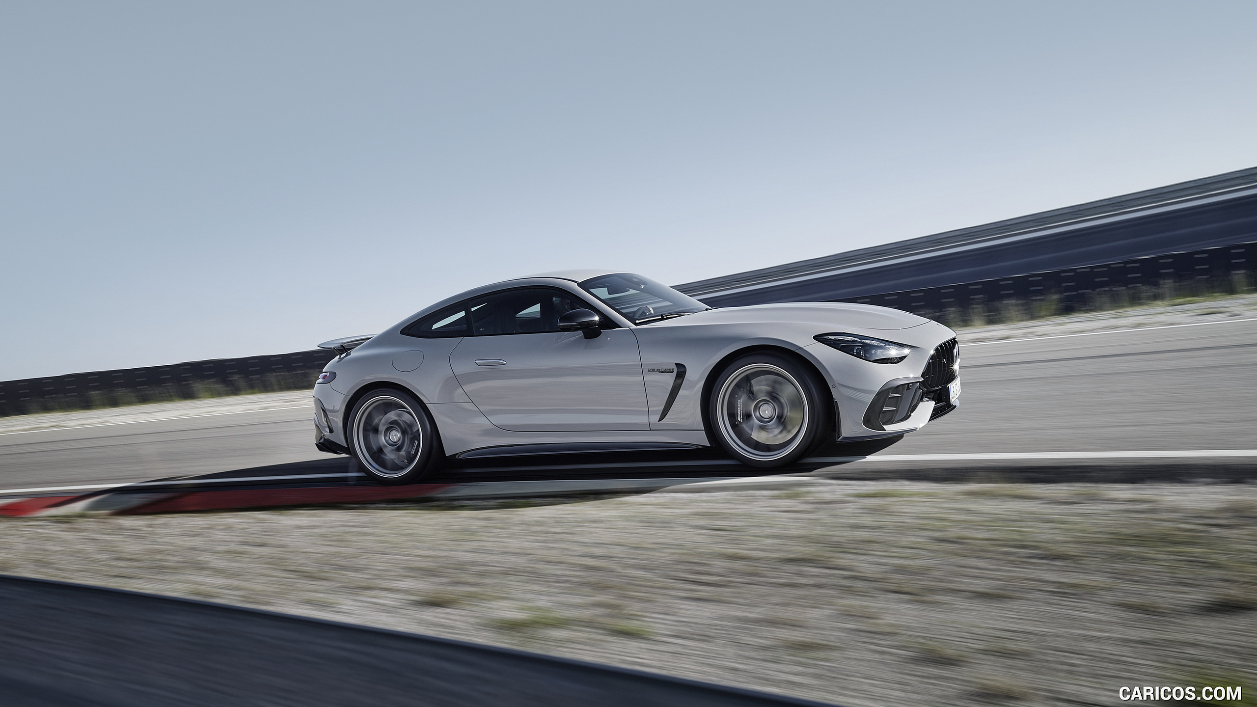 2025 Mercedes-AMG GT 63 PRO 4MATIC+ (Color: MANUFAKTUR Alpine Gray Solid) - Side, #10 of 44