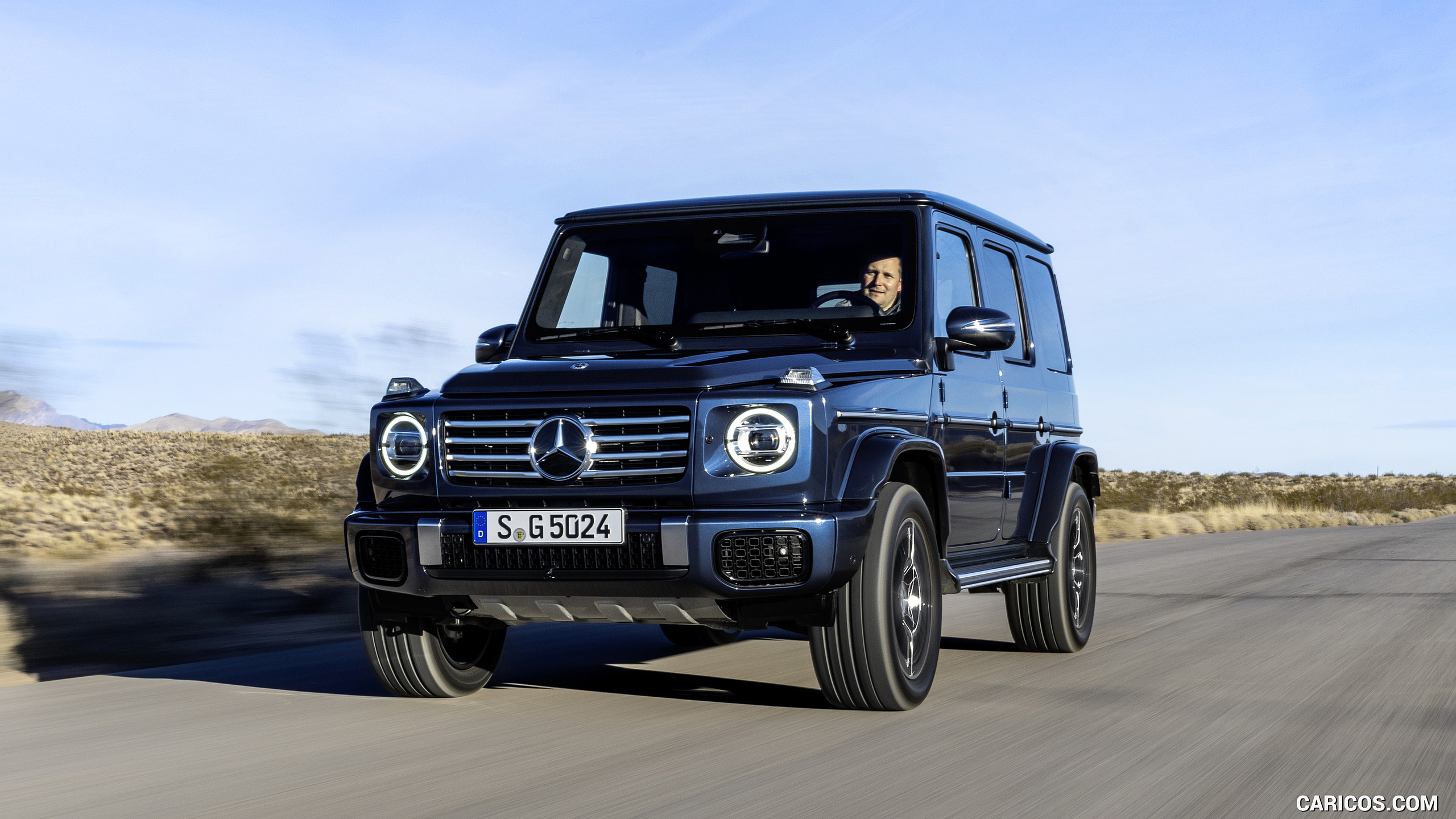 2025 Mercedes-Benz G 550 (Color: Sodalite Blue) - Front, #1 of 74