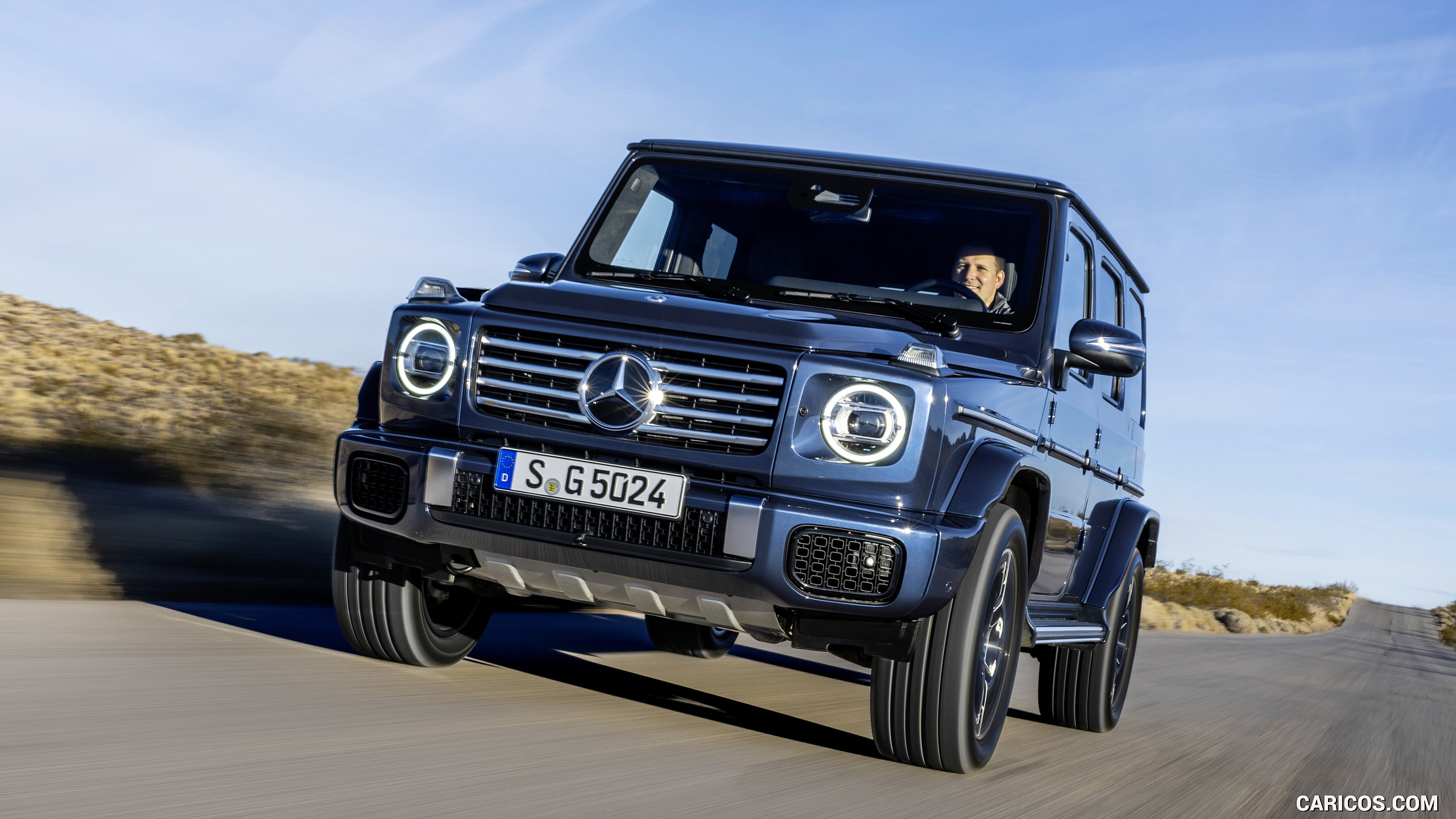 2025 Mercedes-Benz G 550 (Color: Sodalite Blue) - Front, #2 of 74