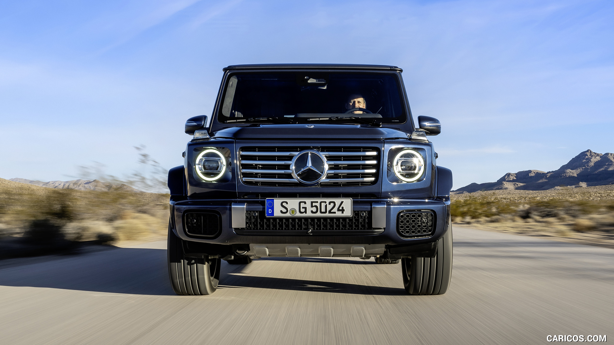 2025 Mercedes-Benz G 550 (Color: Sodalite Blue) - Front, #3 of 74