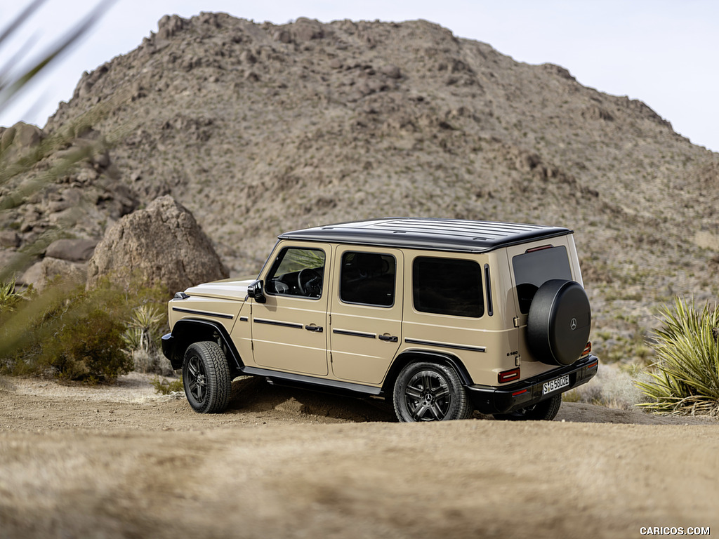 2025 Mercedes-Benz G 580 Electric with EQ Technology (Color: MANUFAKTUR Desert Sand Non-Metallic) - Off-Road