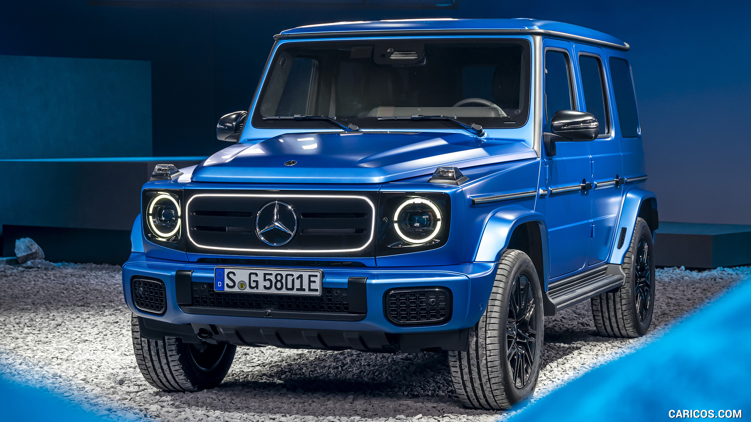 2025 Mercedes-Benz G 580 Electric with EQ Technology Edition One (Color: MANUFAKTUR South See Magno) - Front, #71 of 107