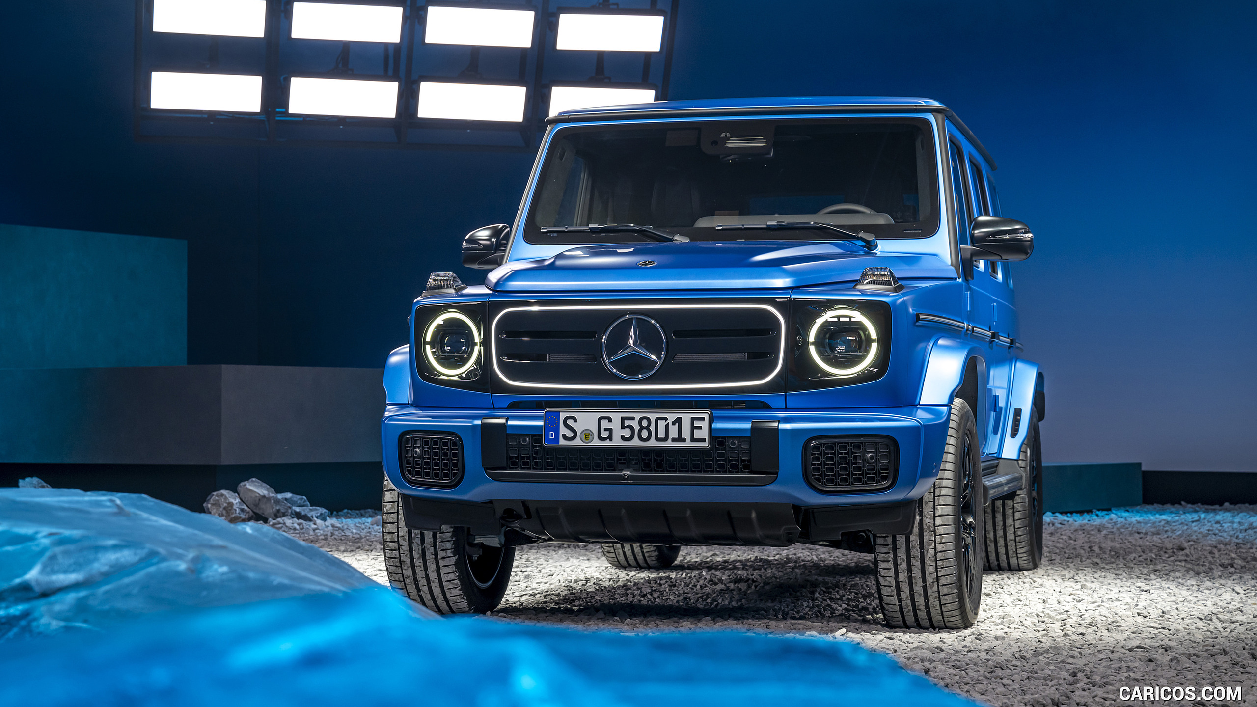 2025 Mercedes-Benz G 580 Electric with EQ Technology Edition One (Color: MANUFAKTUR South See Magno) - Front, #72 of 107