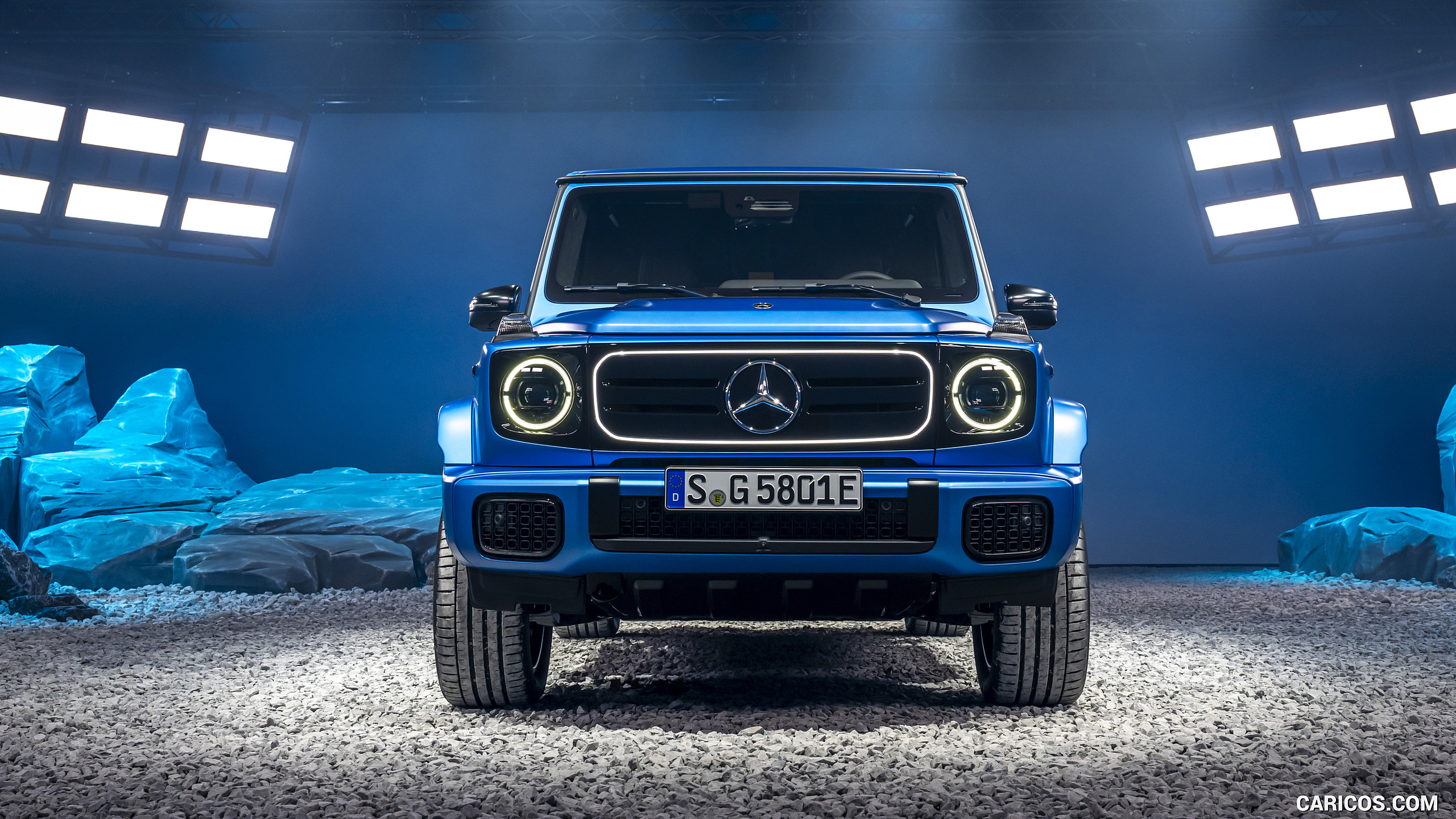 2025 Mercedes-Benz G 580 Electric with EQ Technology Edition One (Color: MANUFAKTUR South See Magno) - Front, #73 of 107